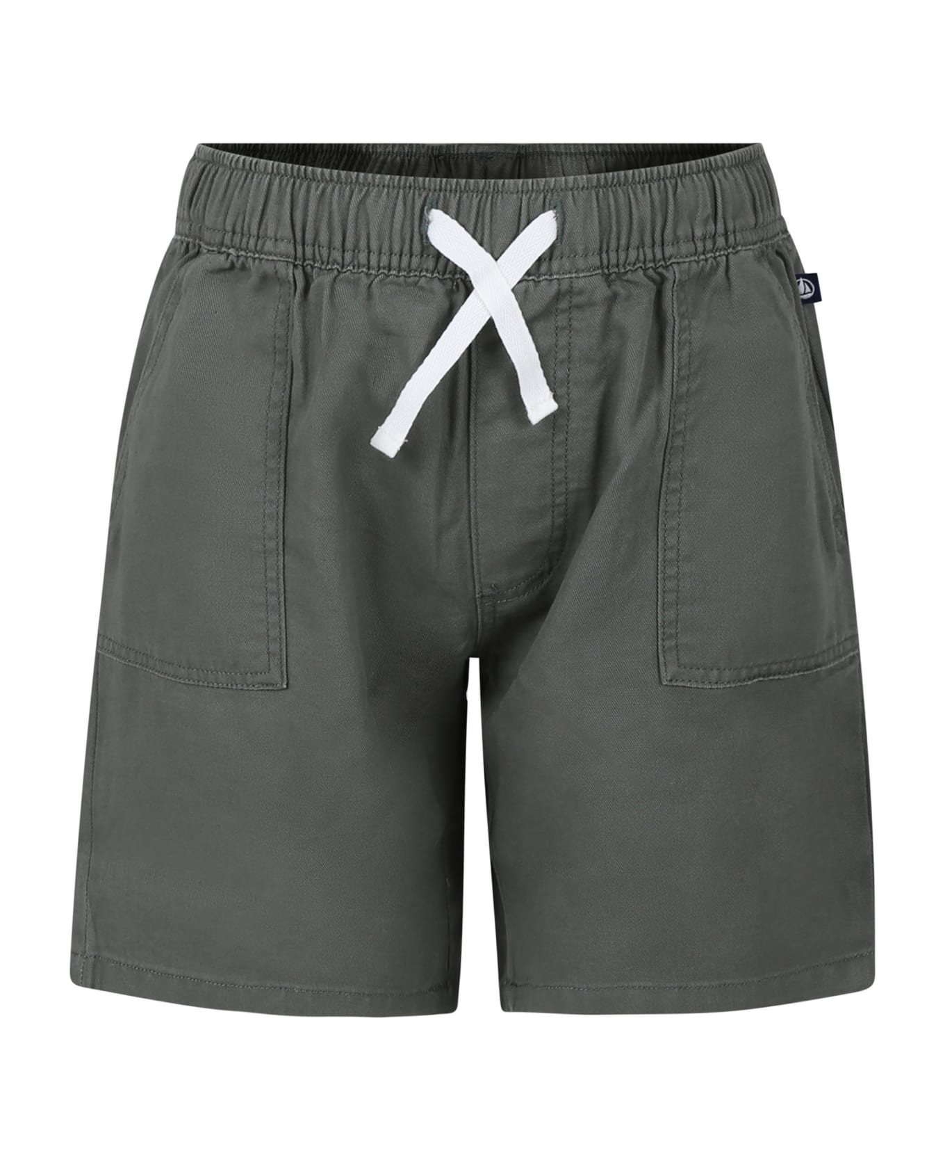 Petit Bateau Green Shorts For Boy - Green ボトムス