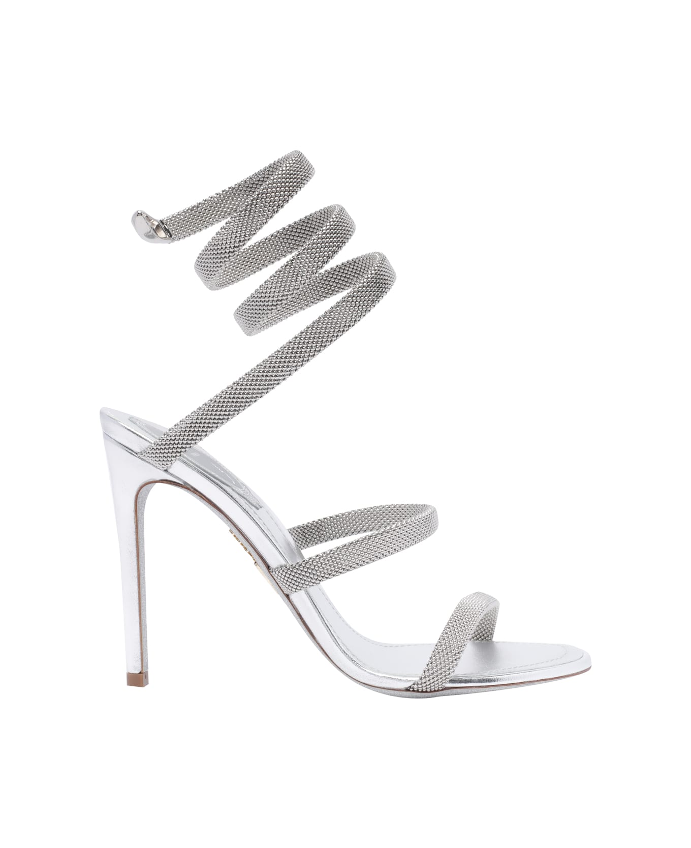 René Caovilla Cleo Pump Sandals - Silver