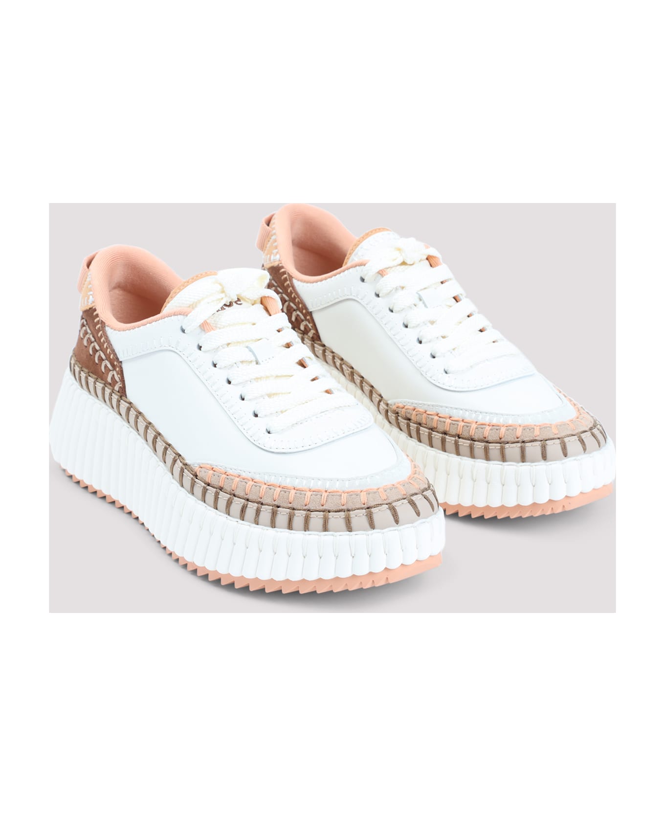 Chloé Nama Sneakers - Sepia Peach