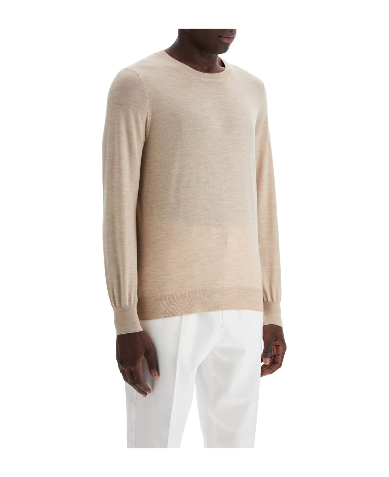 Brunello Cucinelli Fine Wool-cashmere Sweater - CAMEL CHIARO+CIOTTOLO