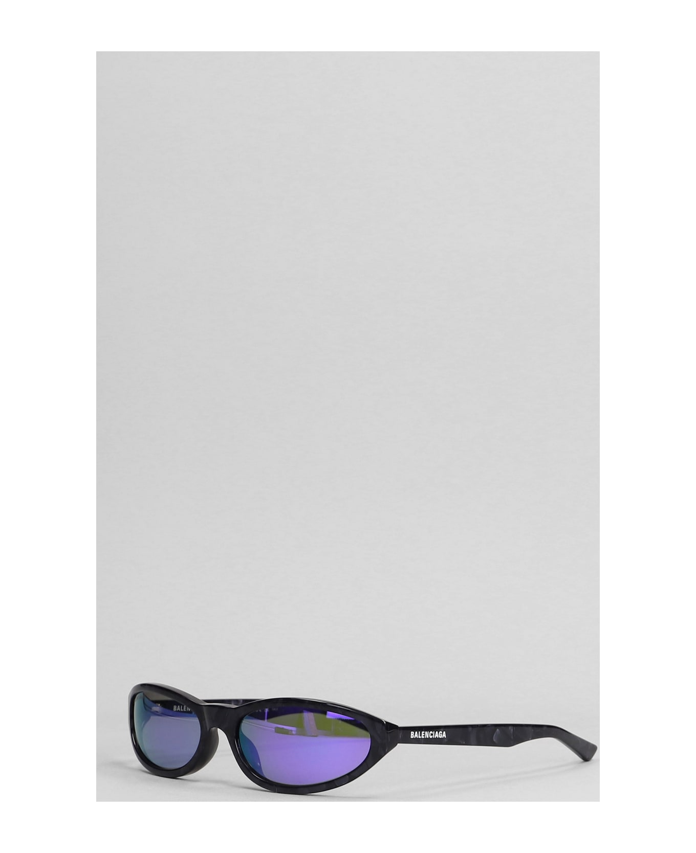 Balenciaga Neo Round Sunglasses In Viola Acetate - Viola アイウェア