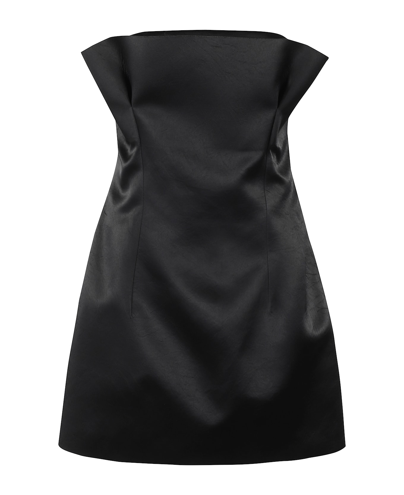Philosophy di Lorenzo Serafini Short Satin Dress - Nero