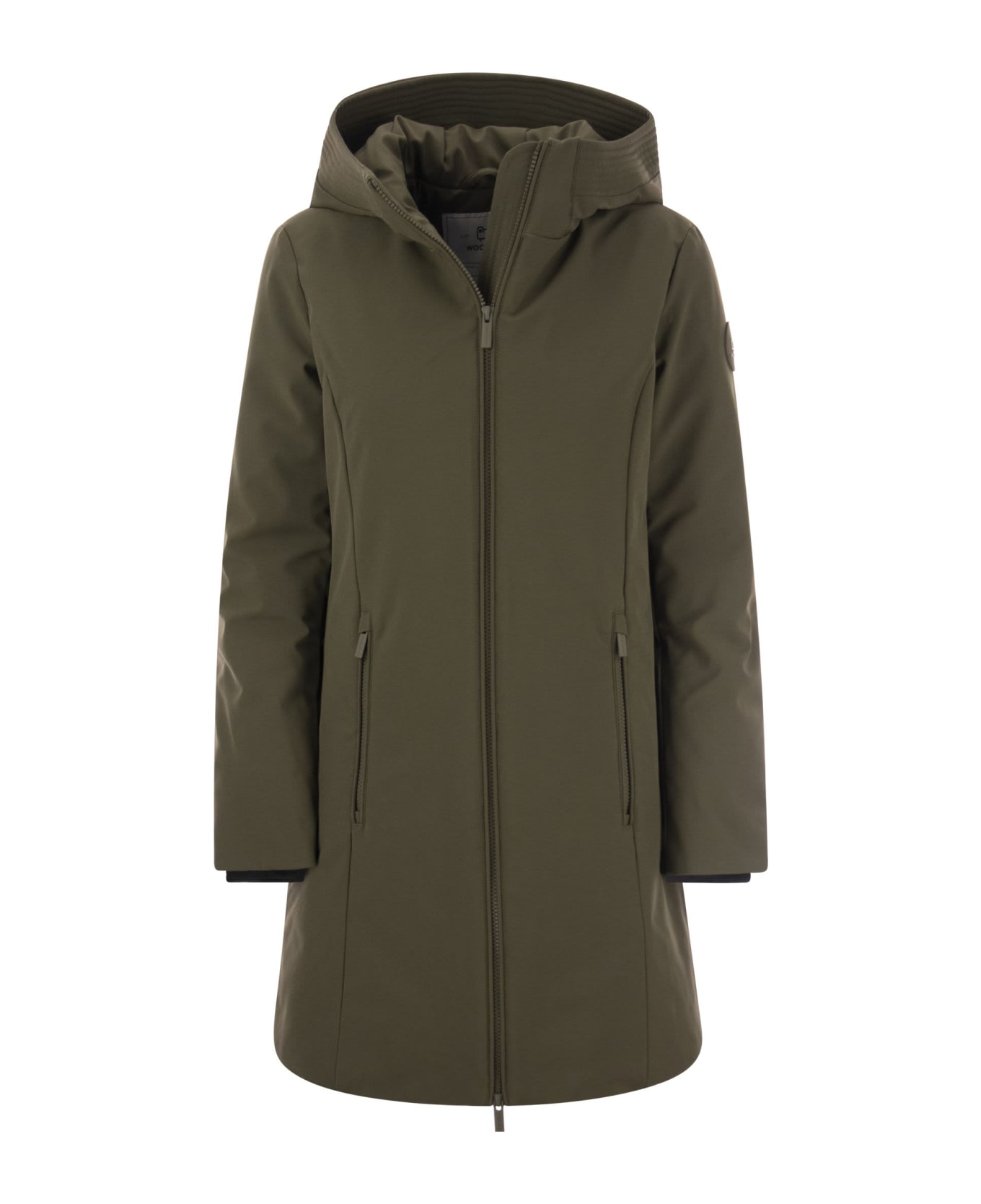Woolrich Firth - Softshell Parka - Military Green コート
