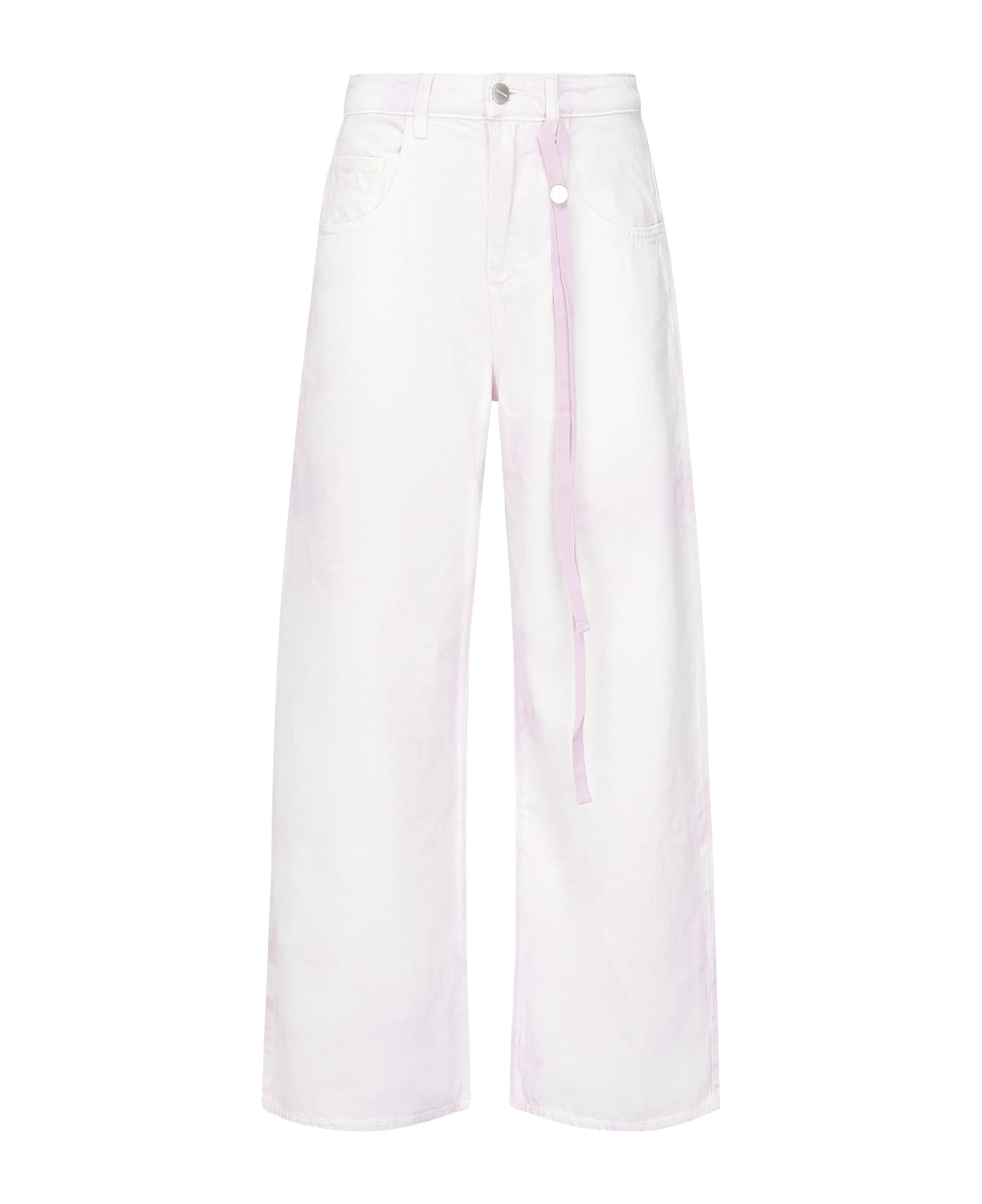 Icon Denim Debby Jeans - White/lilac