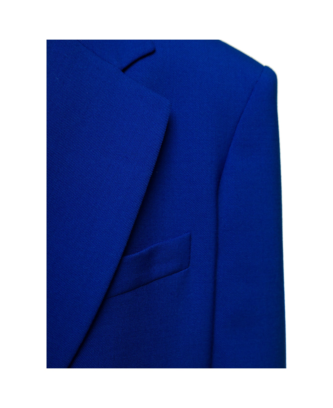 The Andamane 'guia' Oversized Electric Blue Single-breasted Jacket In Viscose Blend Woman - Blu