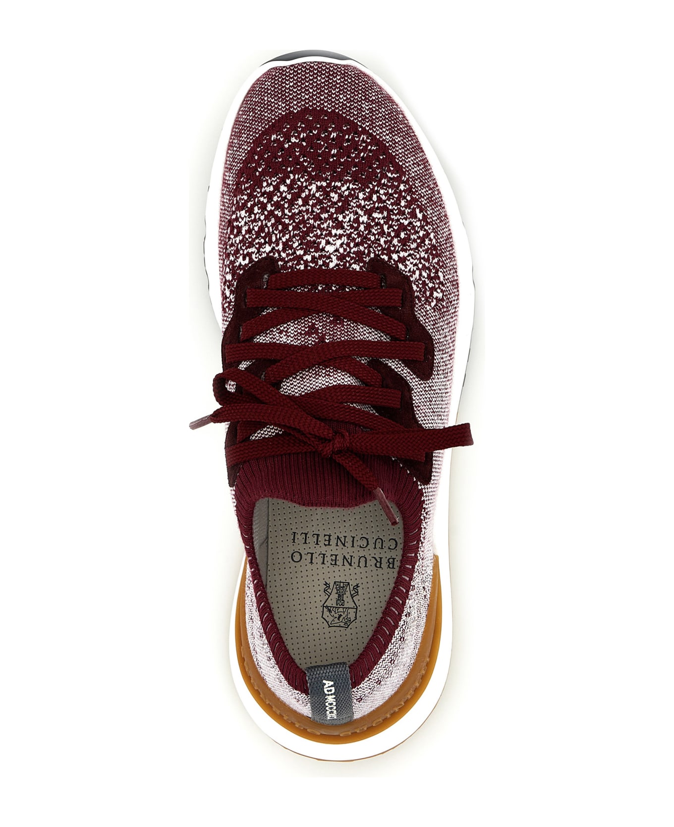 Brunello Cucinelli Knitted Sneakers - Bordeaux