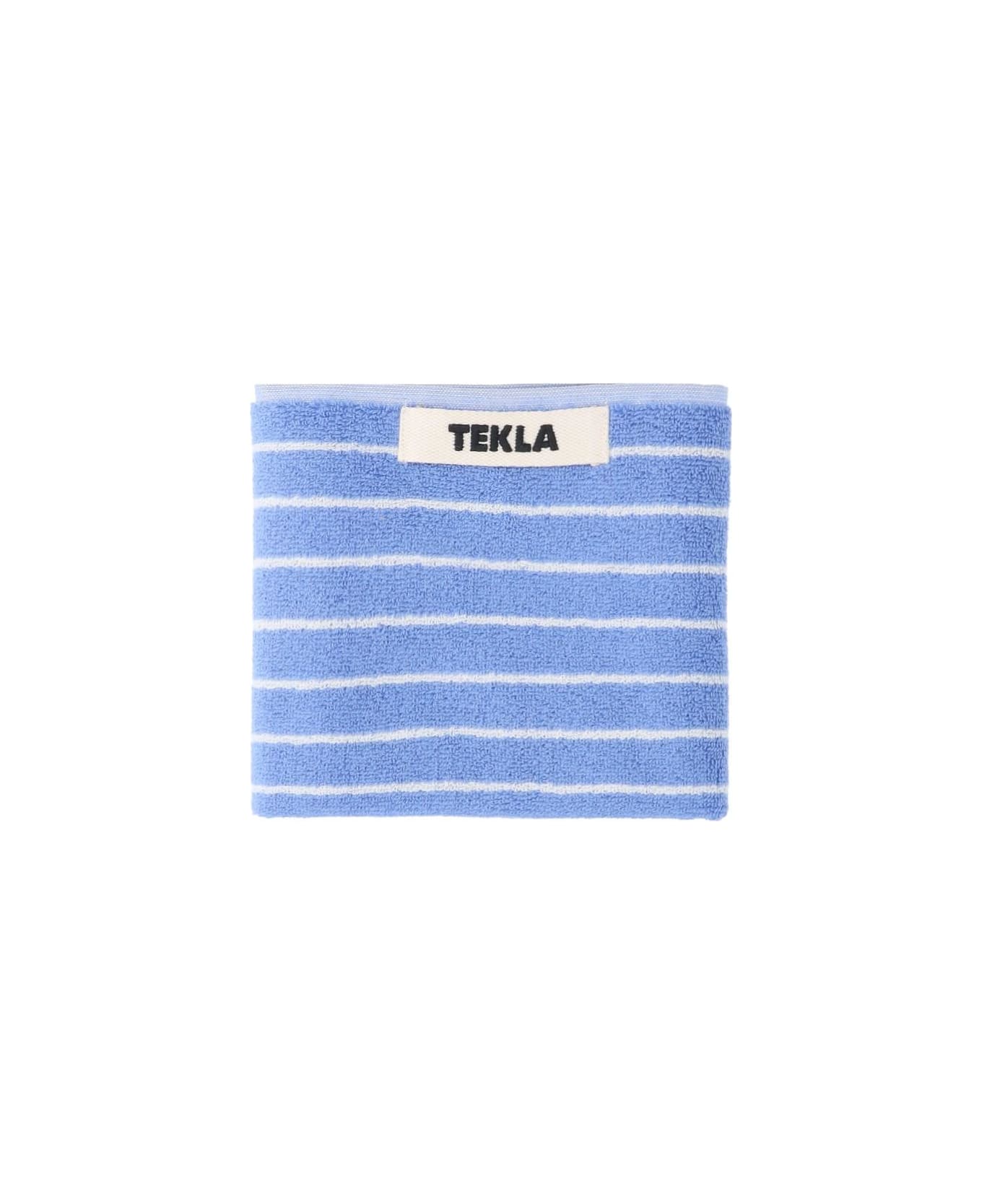 Tekla Guest Towel - Clear Blue Stripes