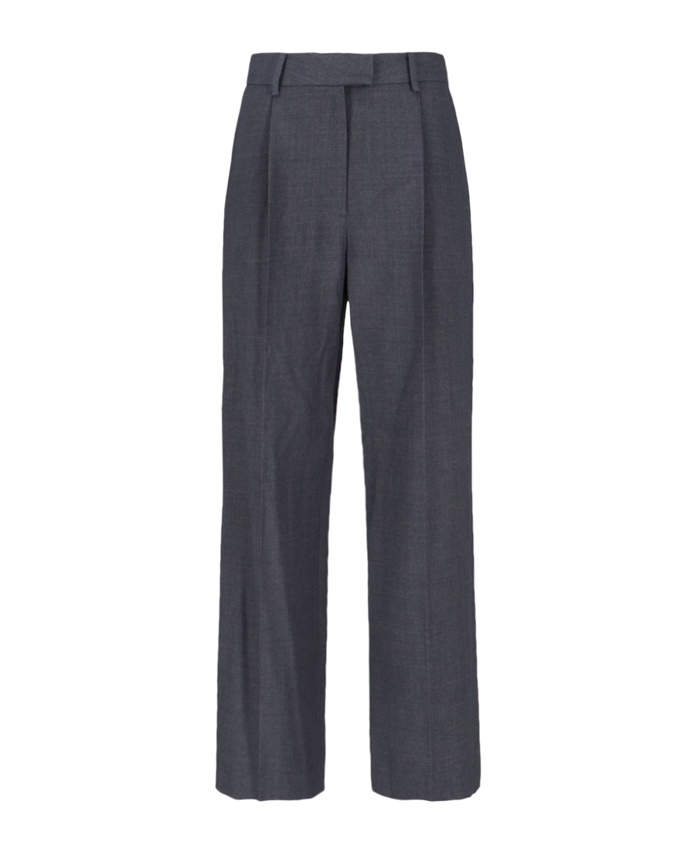 Low Classic Wool Pants - Gray