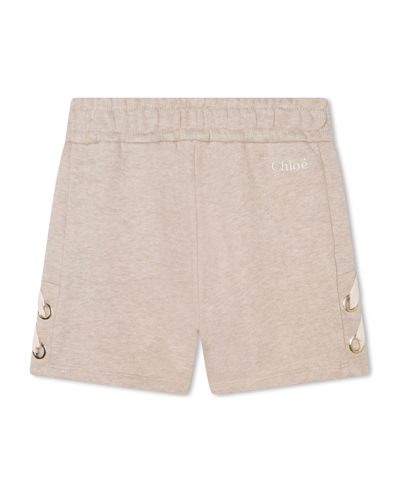 Chloé Shorts With Embroidery - Beige