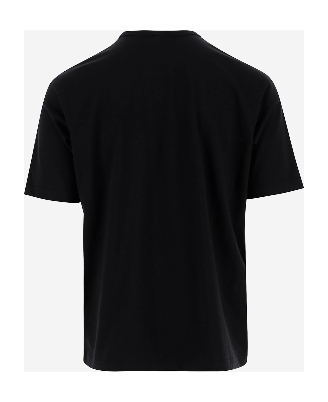 Comme des Garçons Cotton T-shirt With Logo - Black