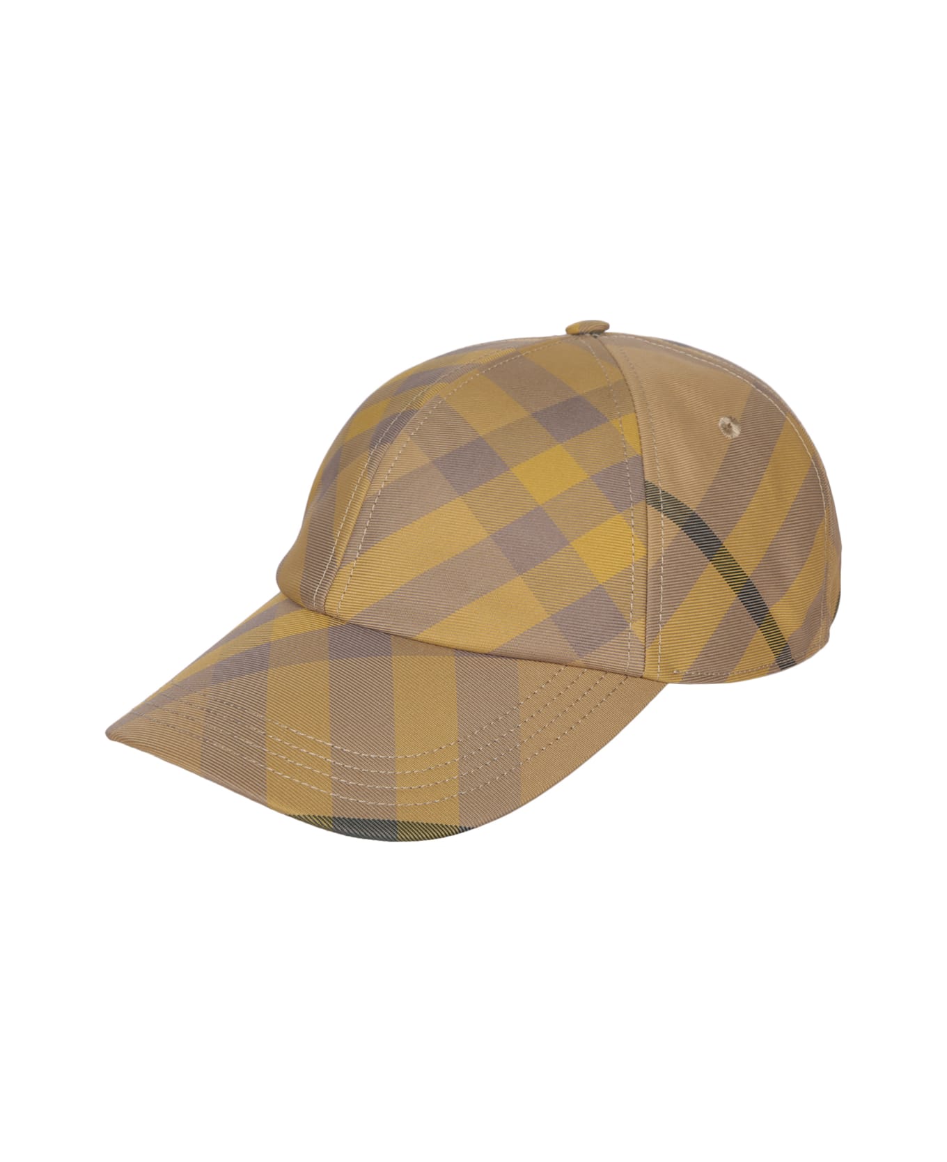 Burberry Check Cap - Yellow