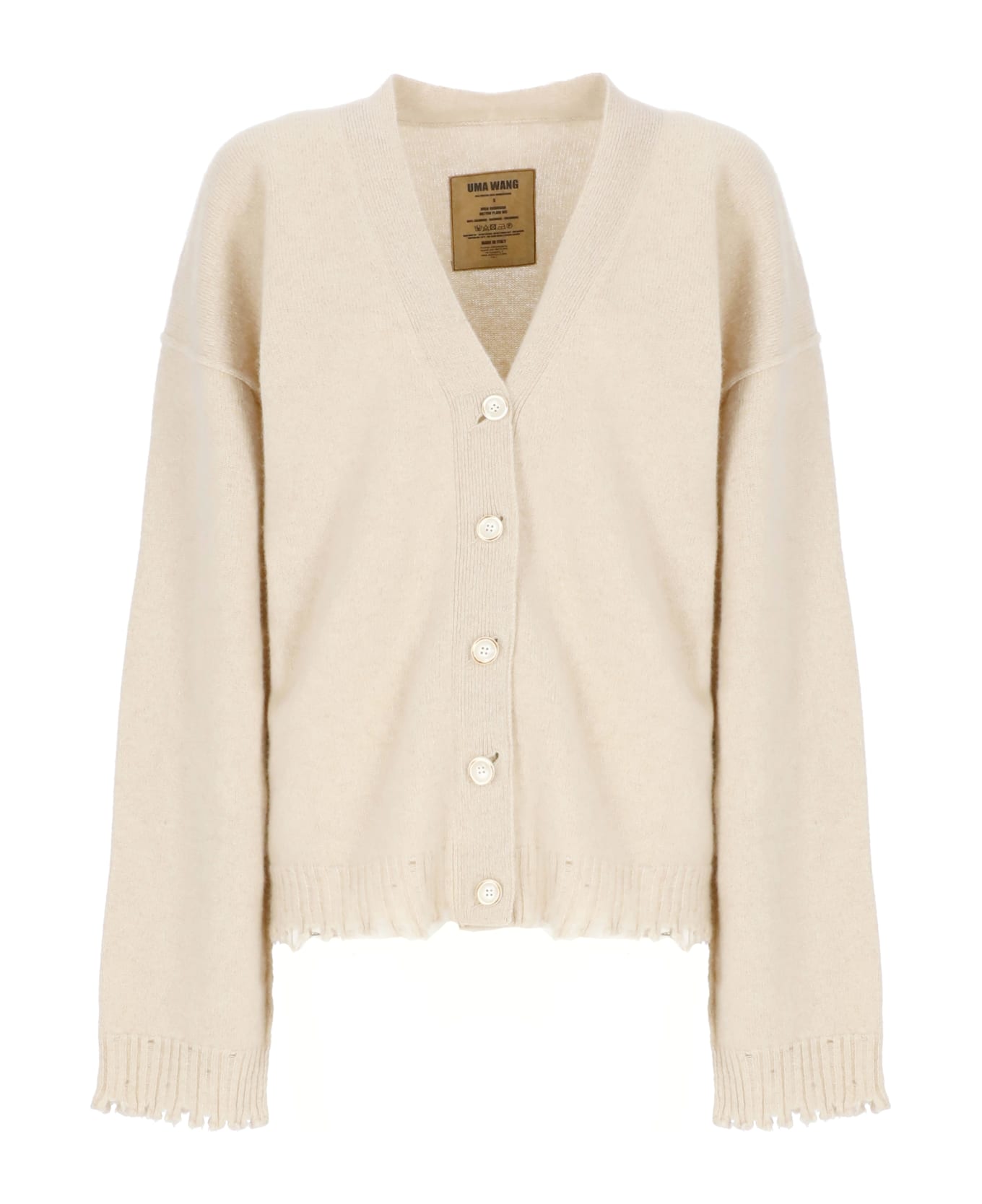 Uma Wang Cashmere Cardigan - Beige