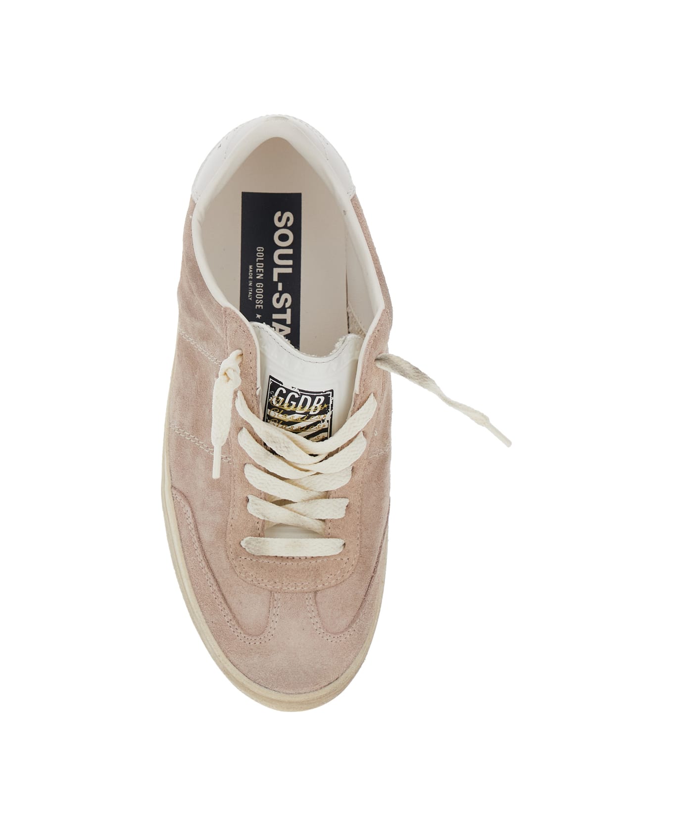 Golden Goose Soul-star Suede Upper Leather Hf Tongue Leather Heel - Pink