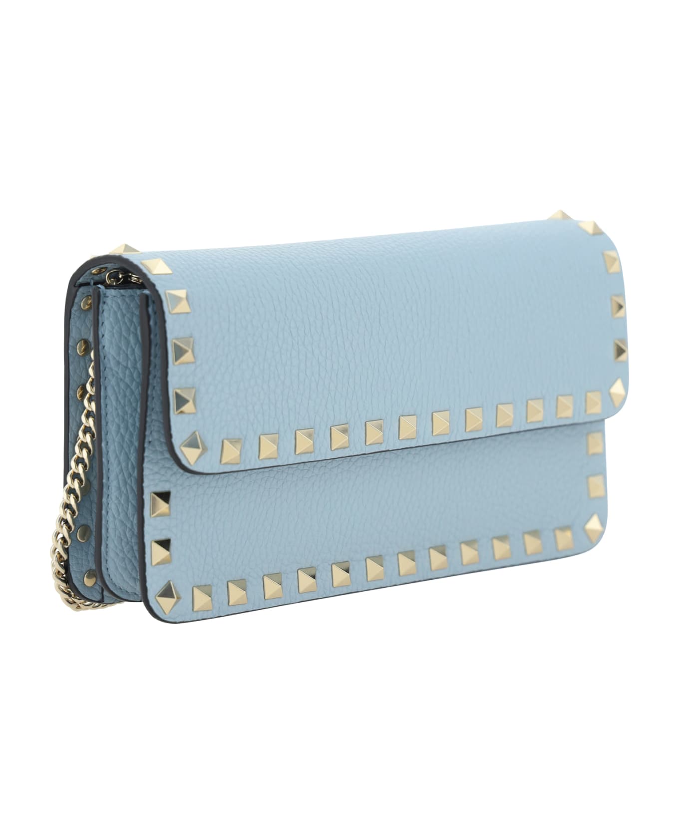 Valentino Garavani Rockstud Shoulder Bag - Blu Porcellana