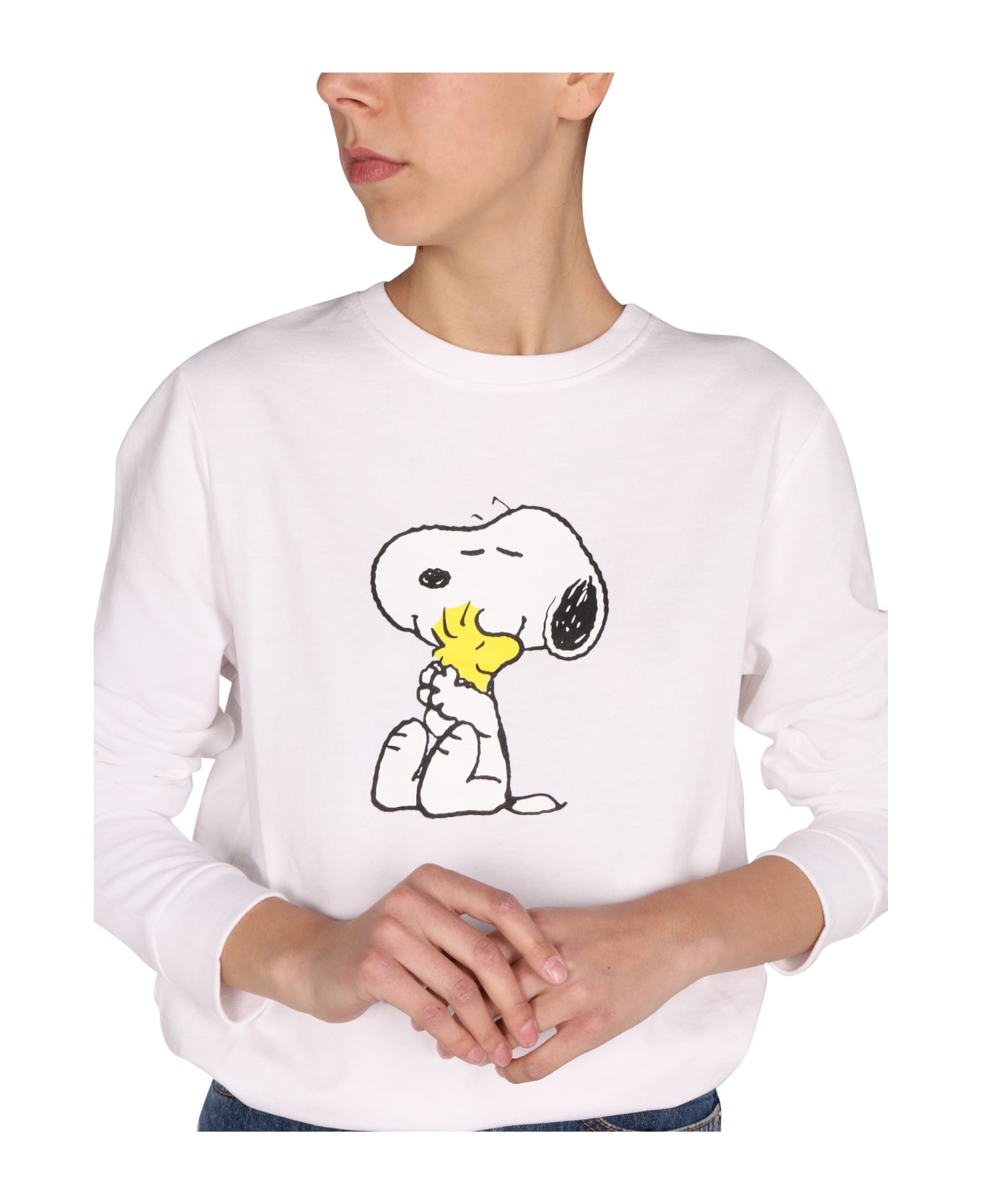 M.O.A. master of arts Snoopy Sweatshirt - BIANCO