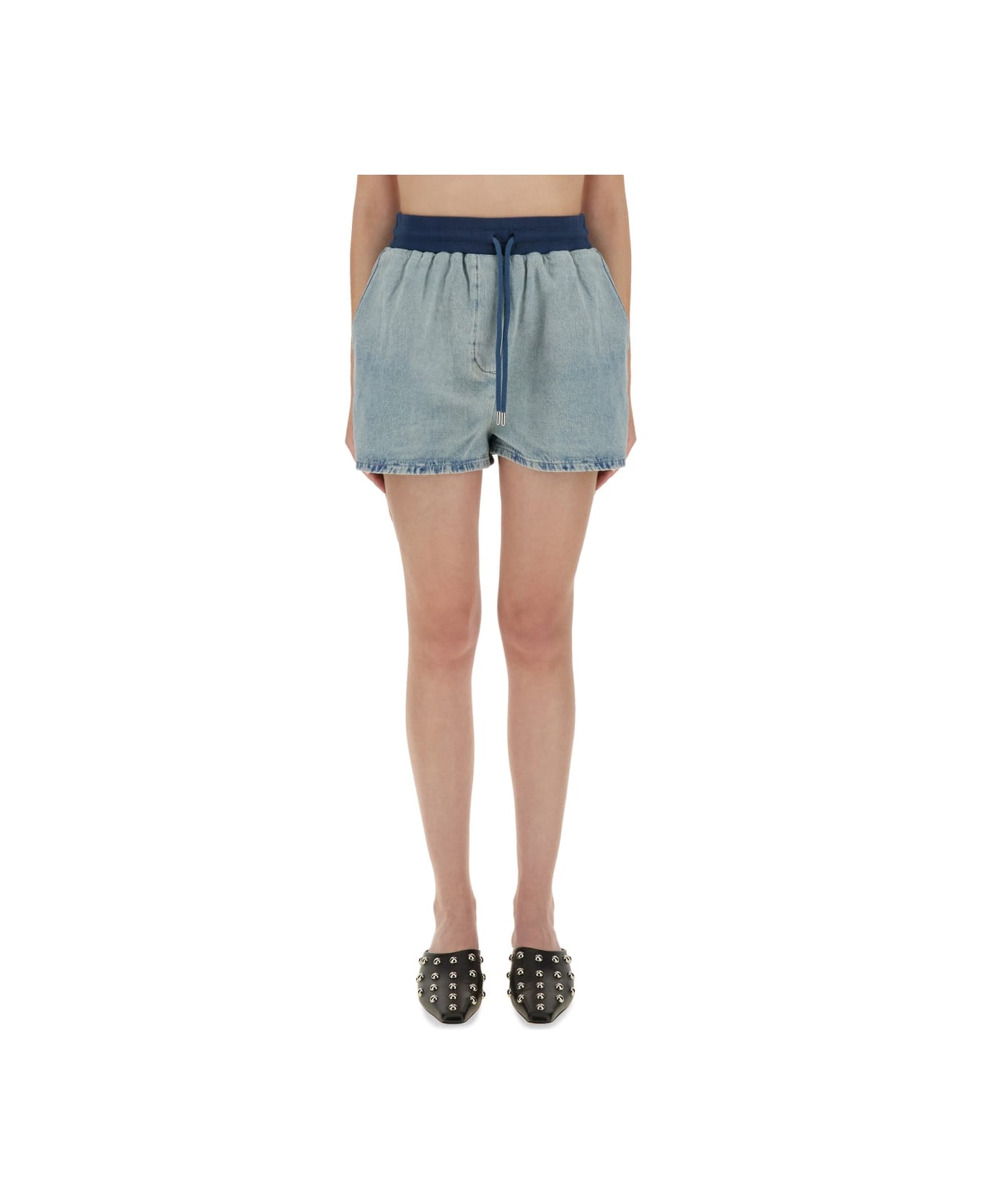 M05CH1N0 Jeans Denim Shorts - DENIM