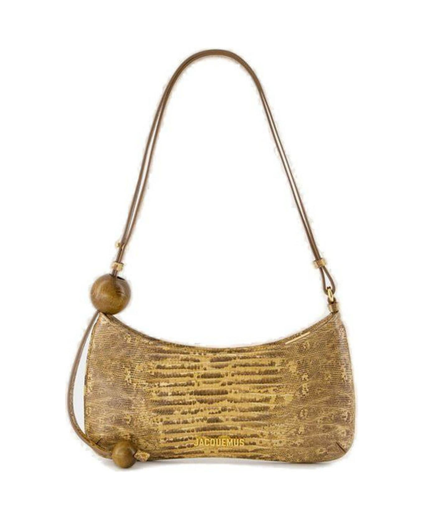 Jacquemus Le Bisou Perle Shoulder Bag - BROWN/NEUTRALS