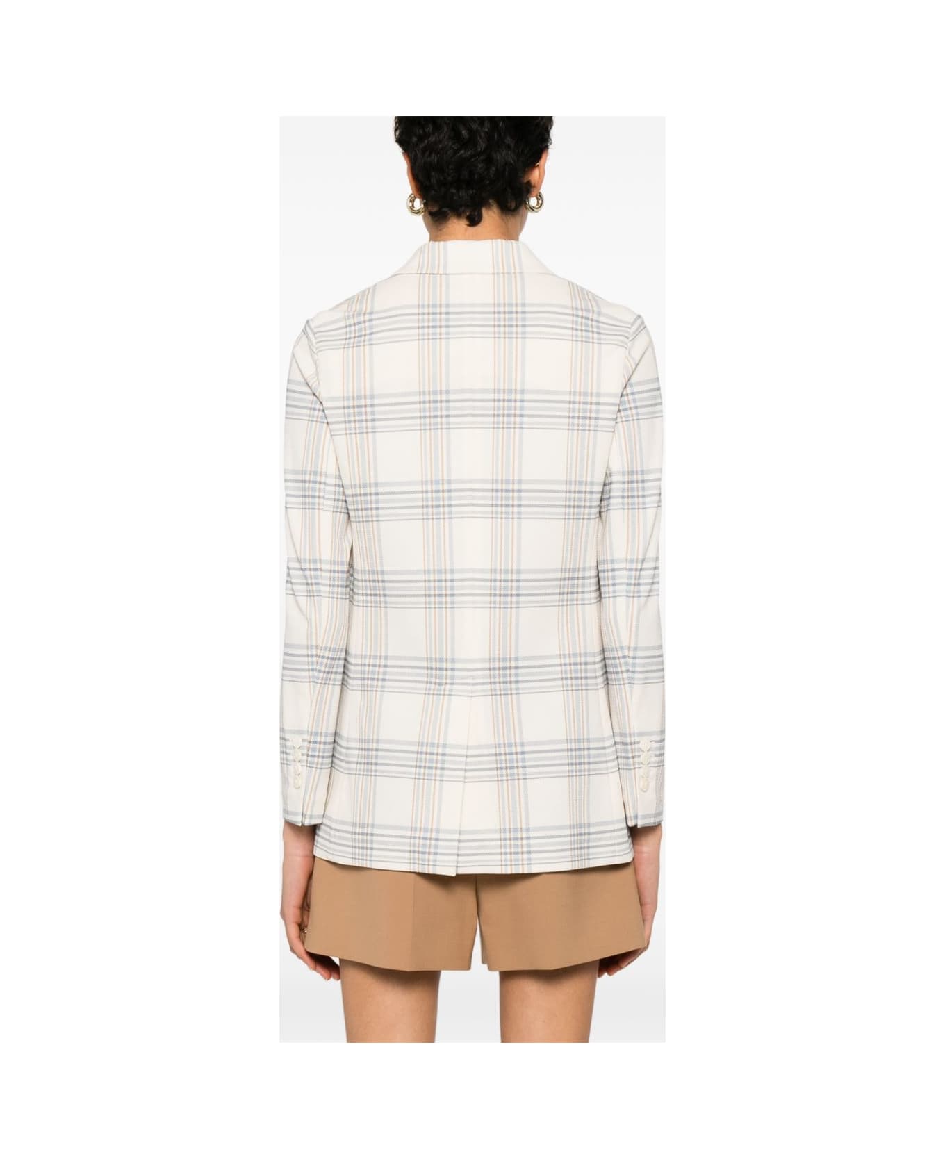 Circolo 1901 Cotton Double-breasted Jacket - Clear Blue