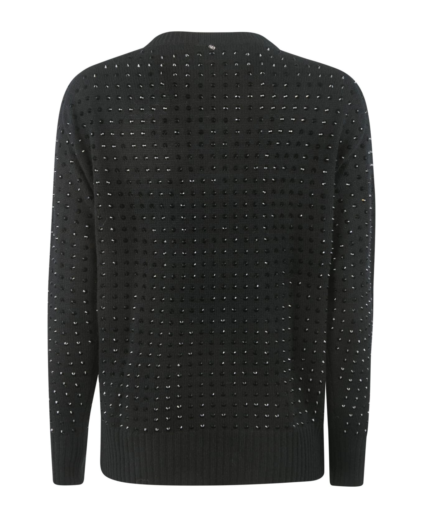 SportMax Embellished V-neck Sweater - NERO