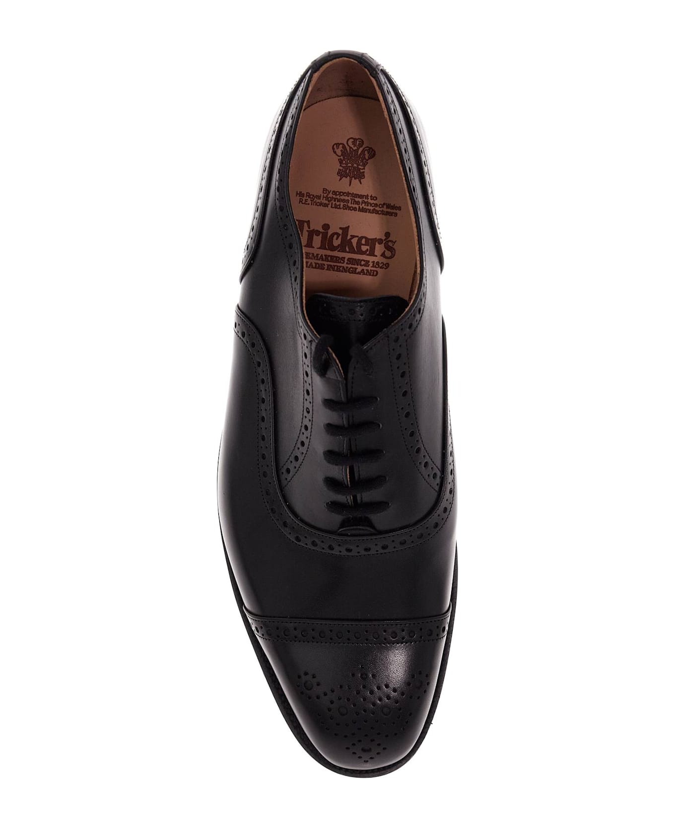 Tricker's Lace-up Oxford Kensington - BLACK (Black)