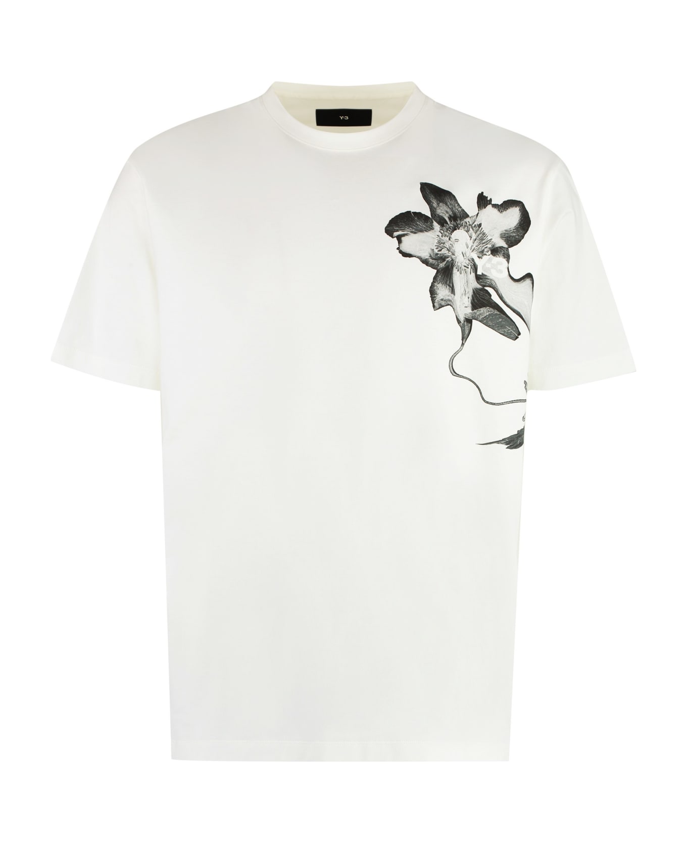 Y-3 Cotton Crew-neck T-shirt - Off White
