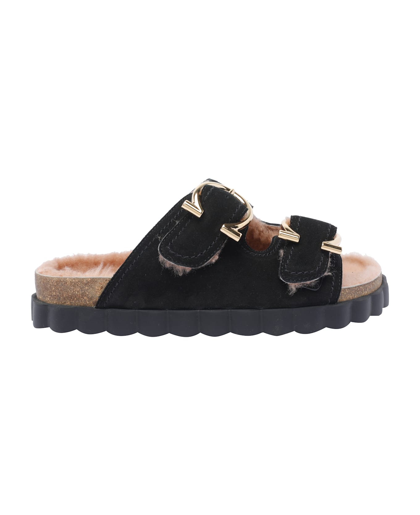 Ferragamo Gancini Sporty Sandals - Black