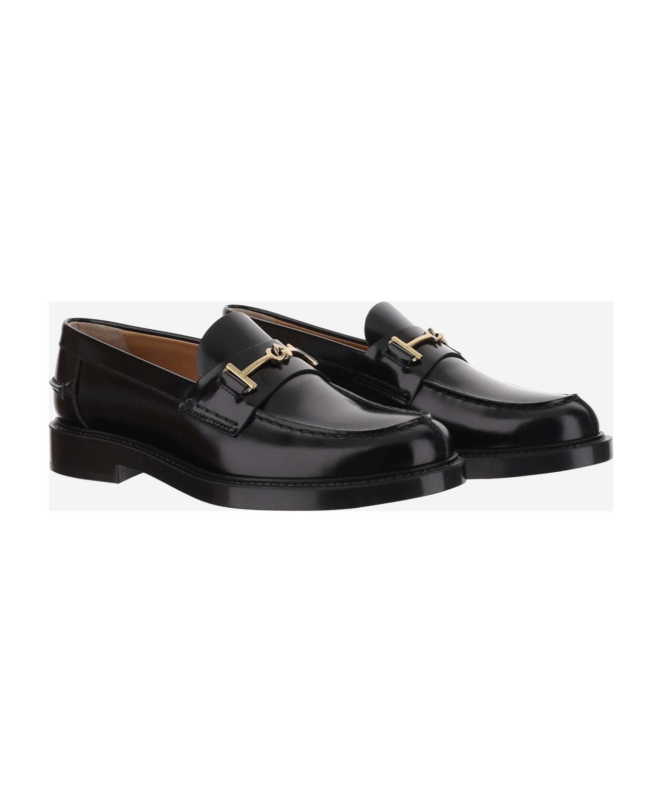 Tod's Leather Loafers - Black