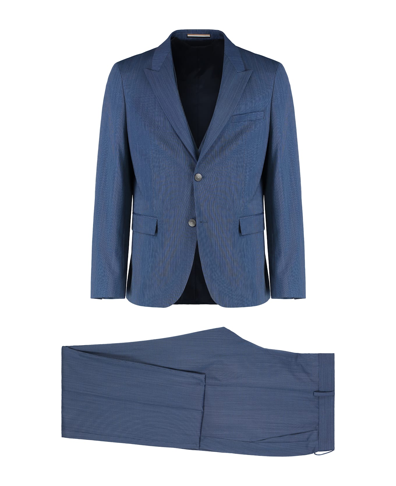 Hugo Boss Stretch Wool Blend Three-pieces Suit - blue