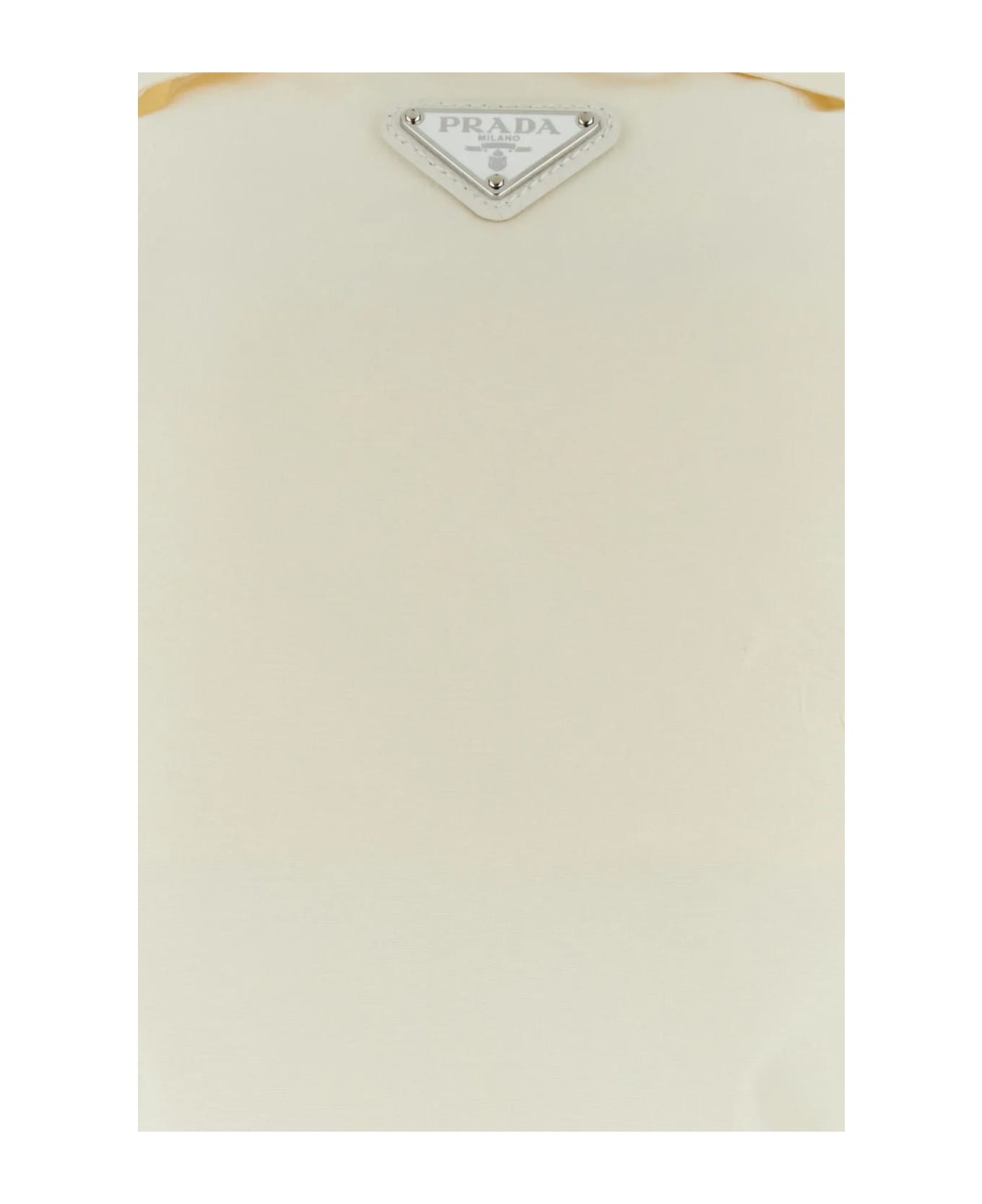 Prada Ivory Faille Top - White