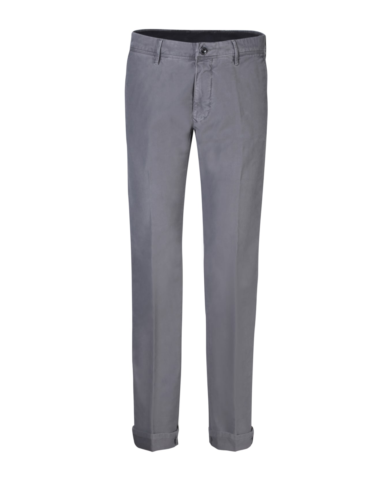 Incotex Cotton Grey Trousers - Grey