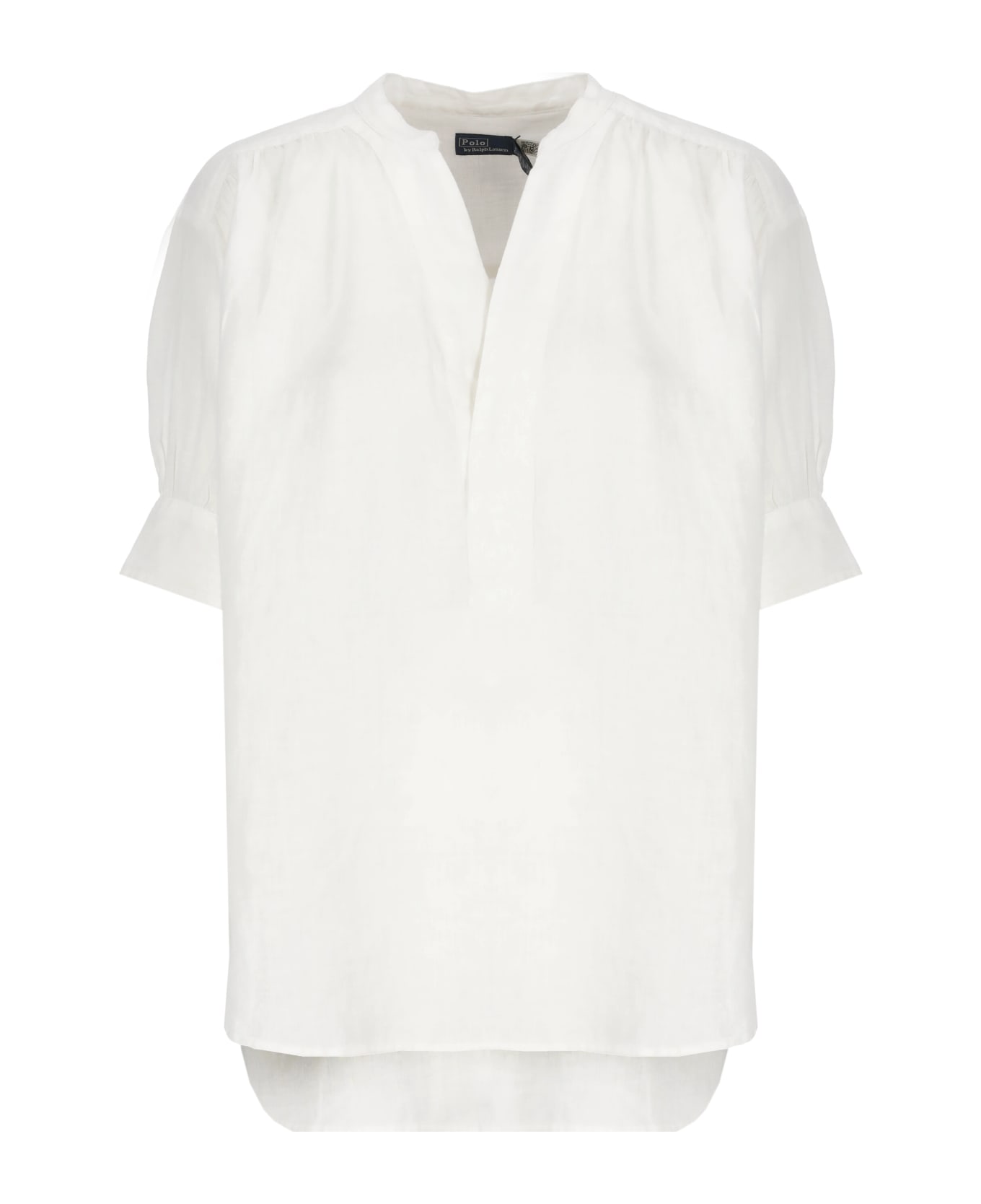 Polo Ralph Lauren Linen Shirt - White ブラウス