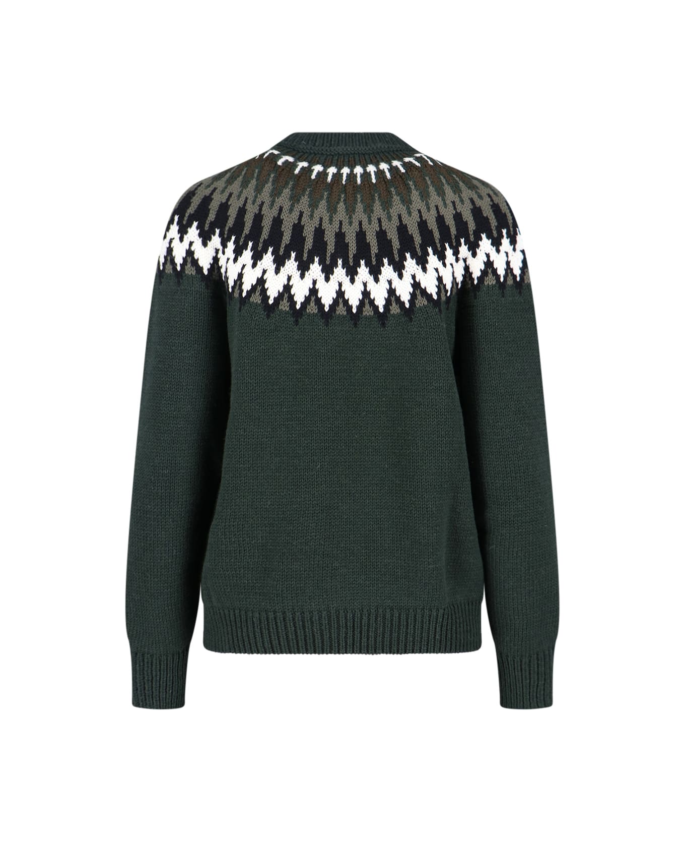 Gucci Wool Sweater With Rhinestones - Green