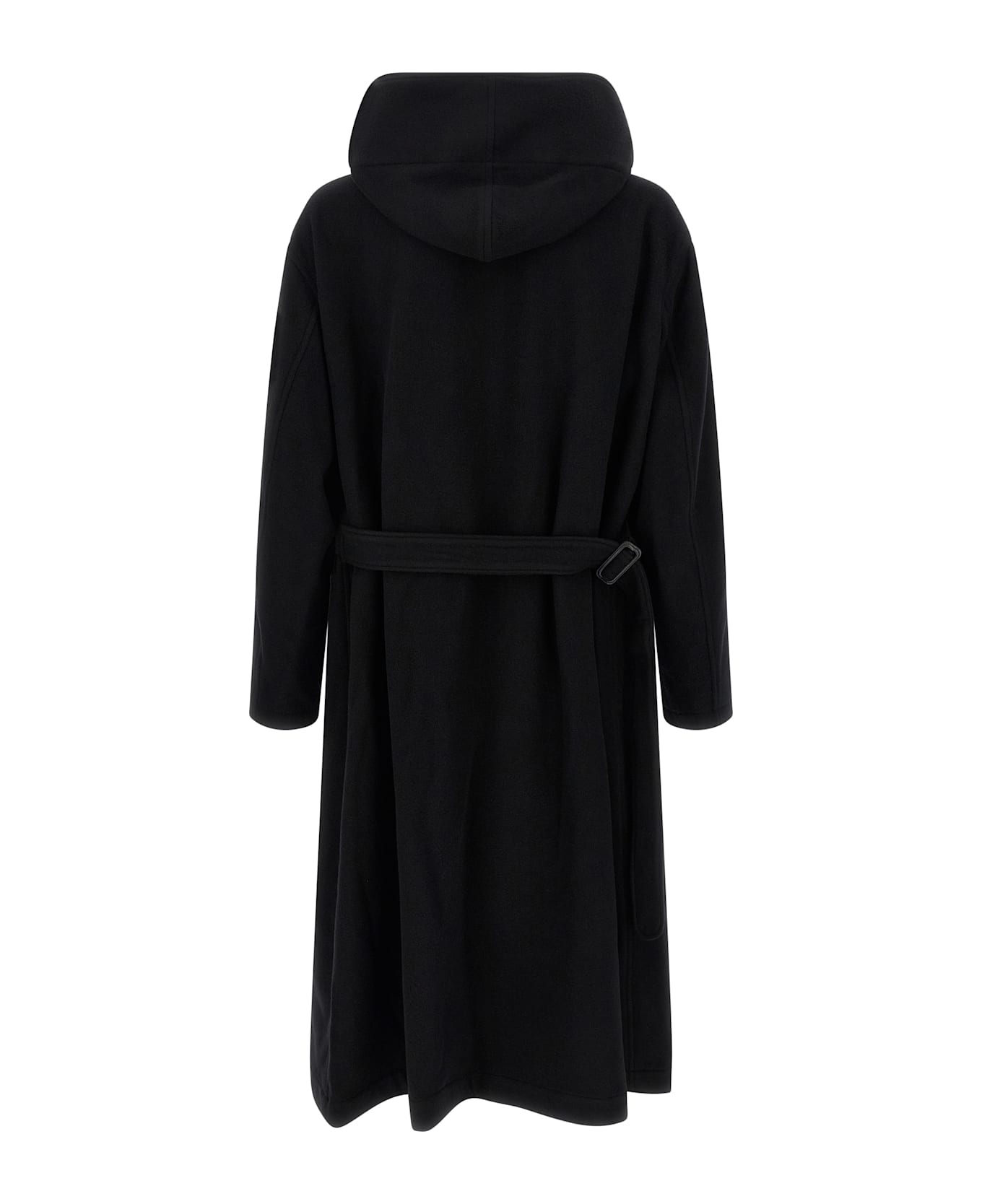Yohji Yamamoto Hooded Coat - Black  