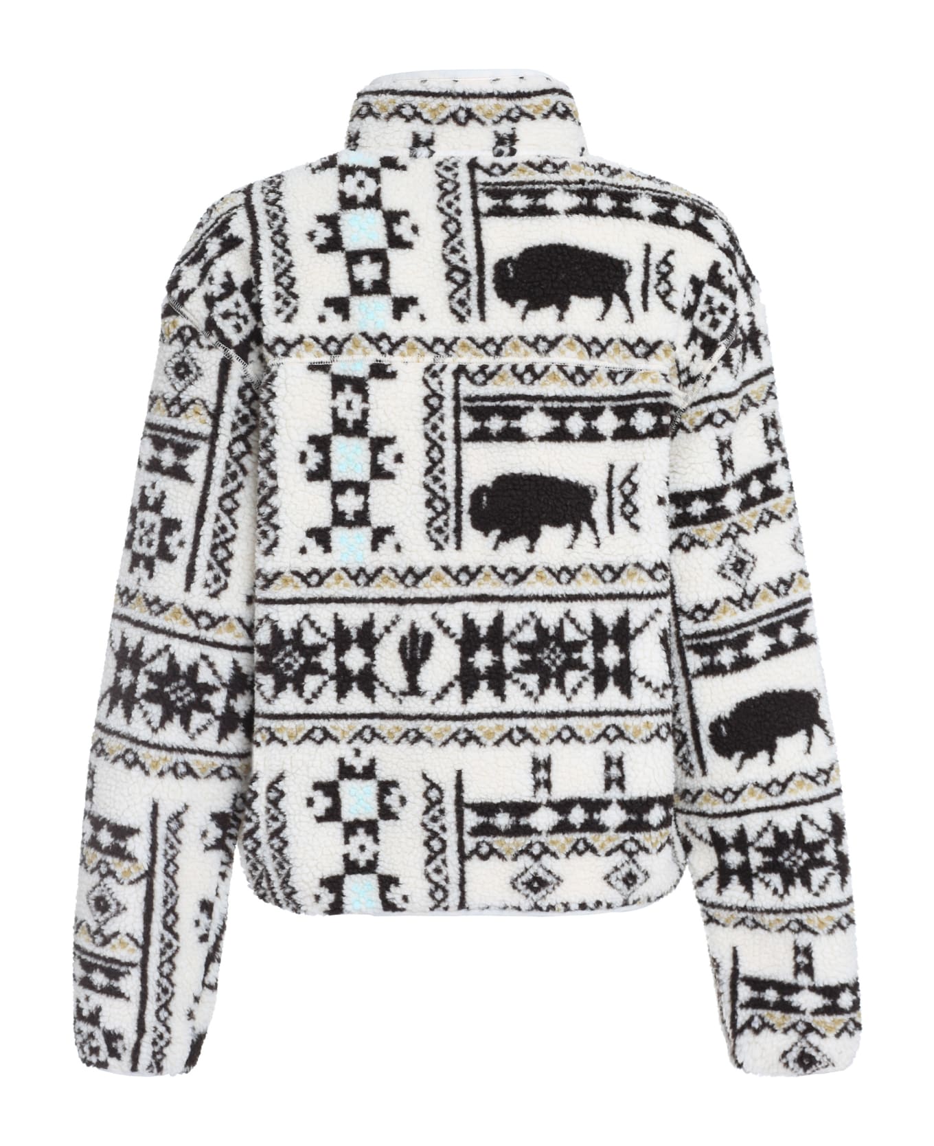 Dickies Hays Stand-up Collar Fleece Sweatshirt - panna