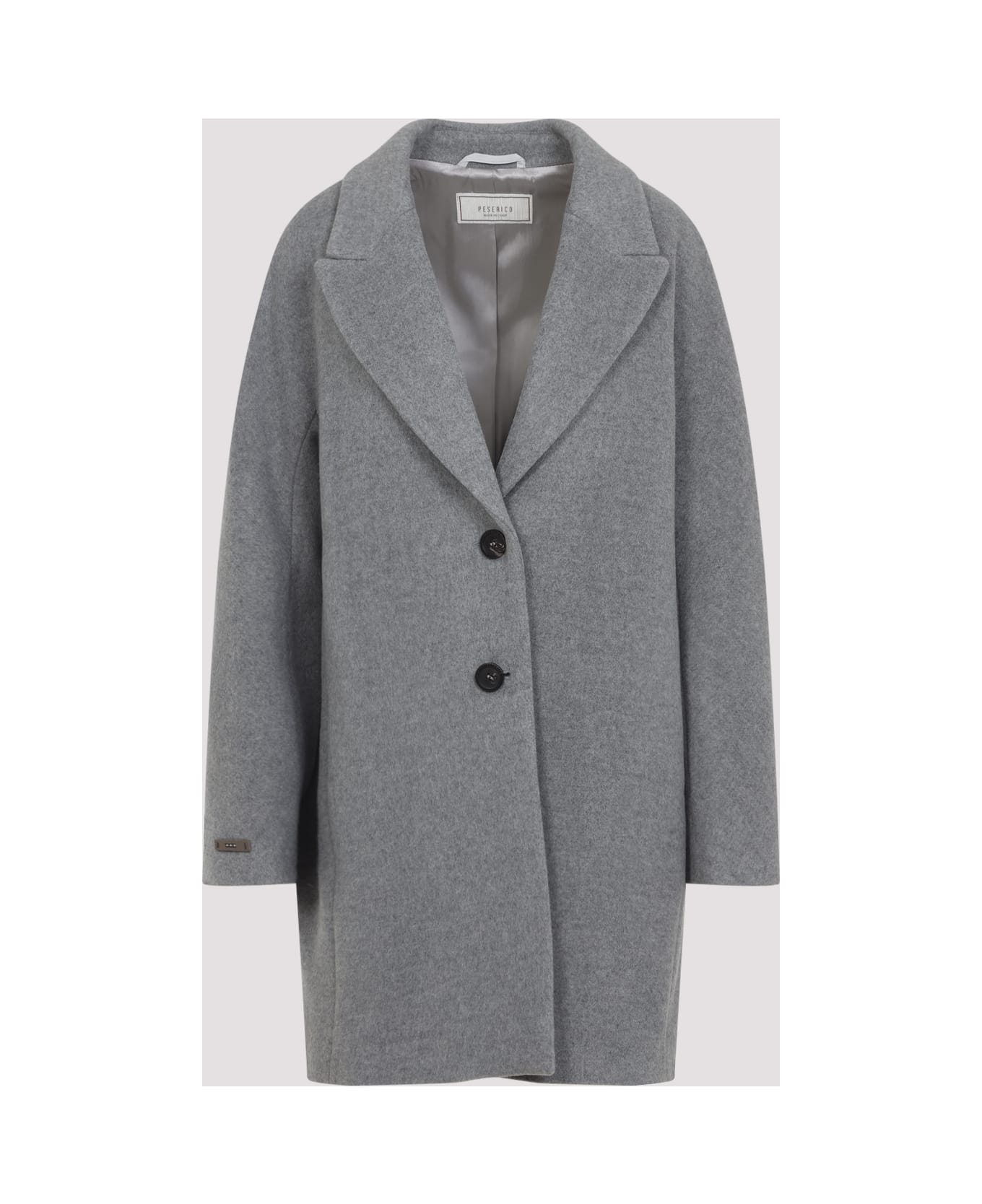Peserico Cocoon Coat - Grigio Pietra