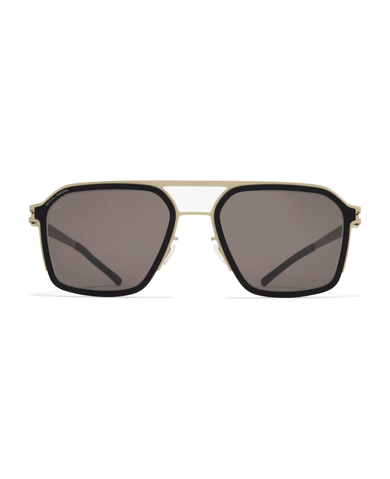 Mykita Mr003 Al3 - Titan / Black / Brown Solid Lens Sunglasses - titanium/black