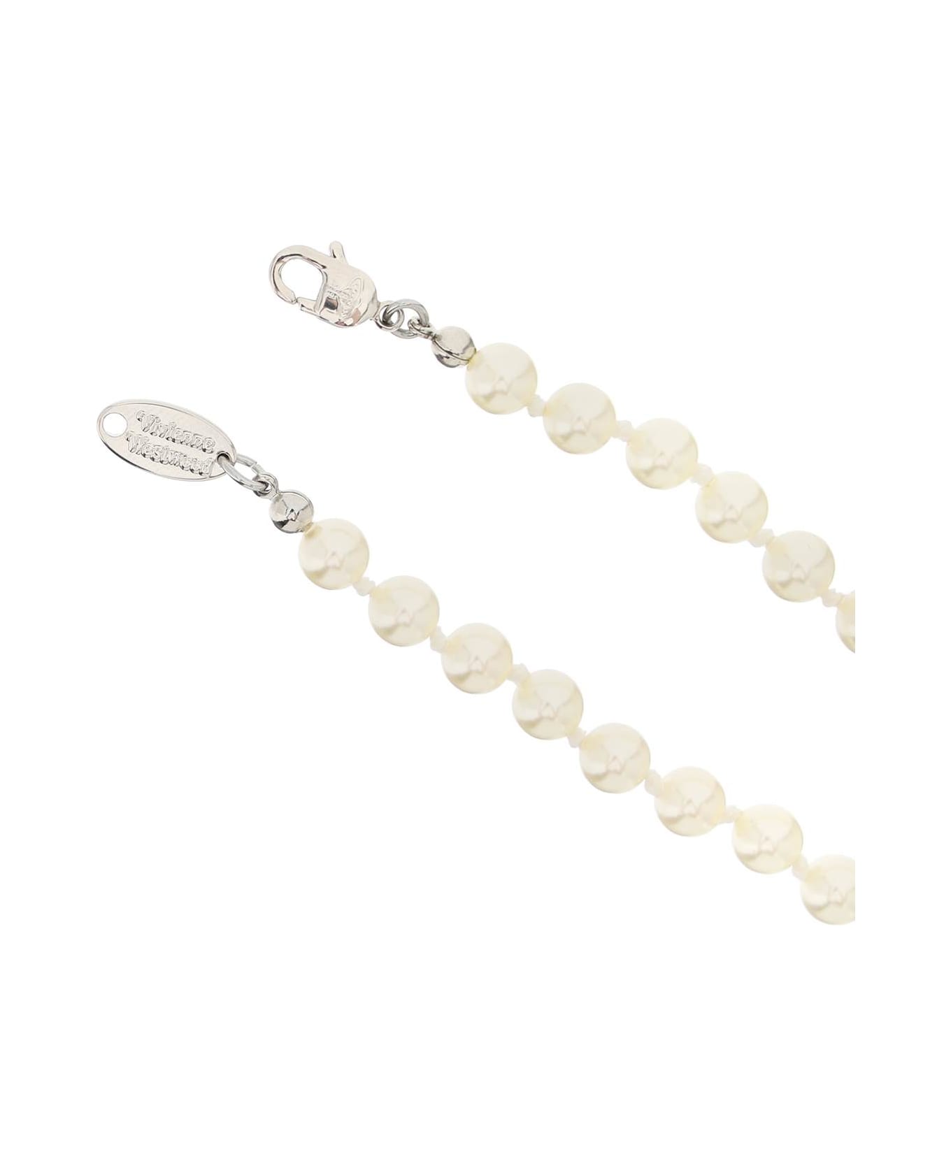 Vivienne Westwood Bas Relief Necklace - Bianco