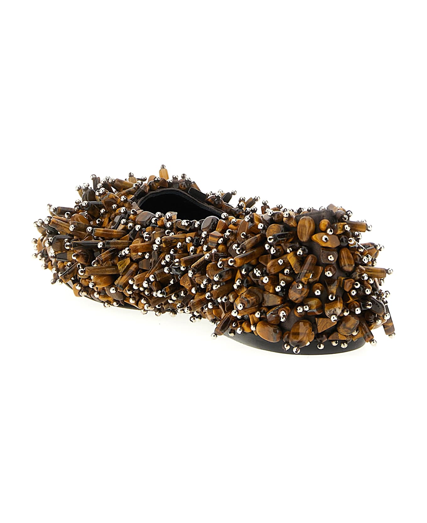 Dries Van Noten Beaded Ballet Flats - Brown