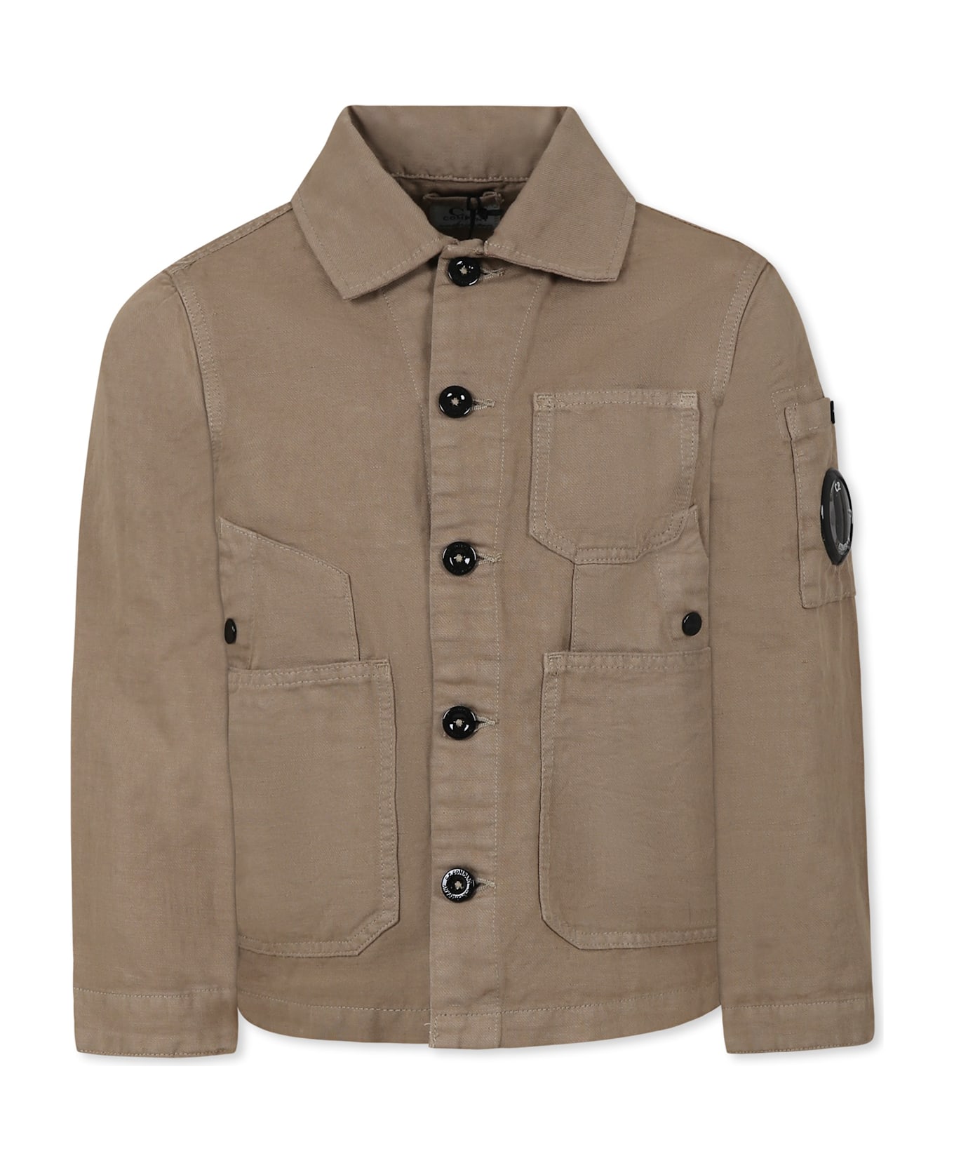 C.P. Company Undersixteen Beige Jacket For Boy - Beige