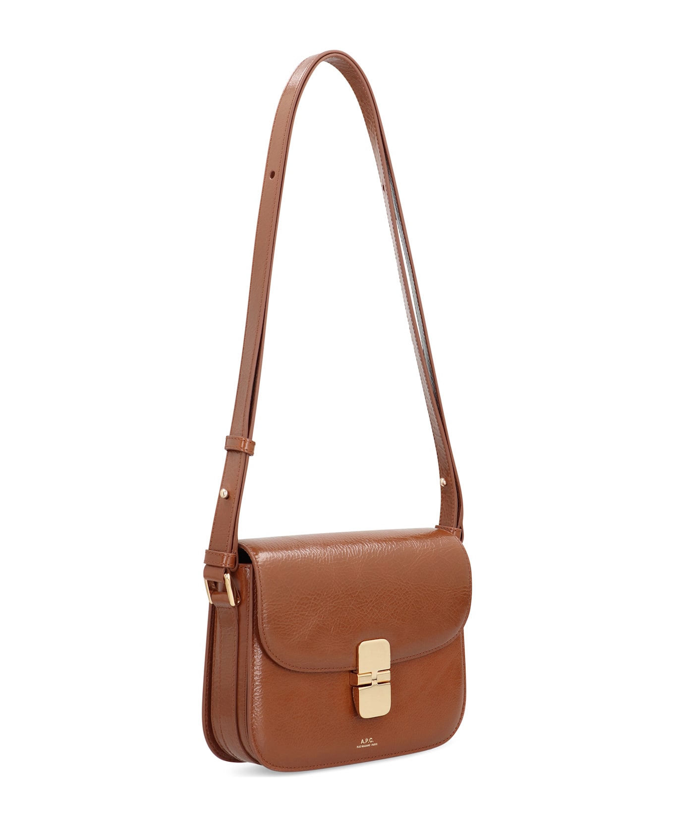 A.P.C. Grace Small Bag In Leather - brown