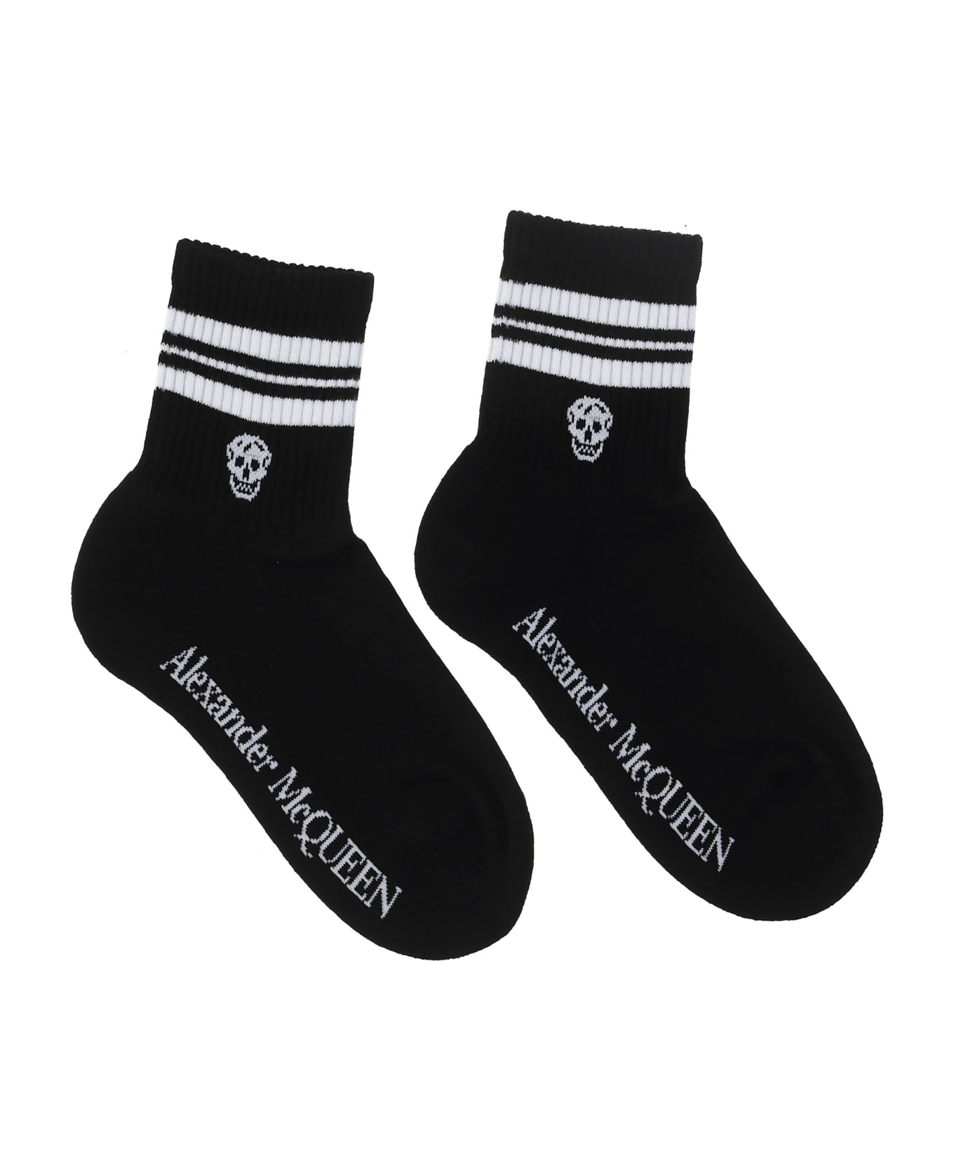 Alexander McQueen Socks - Black/white