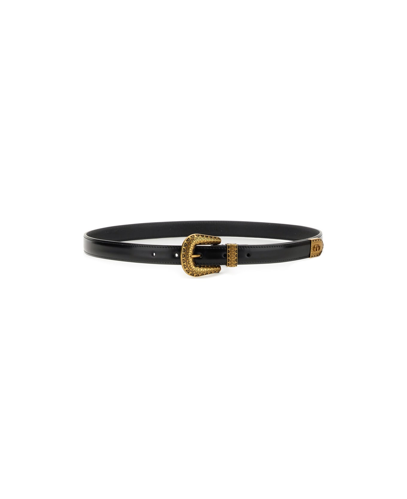 Valentino Garavani "vlogo Signature" Belt - BLACK