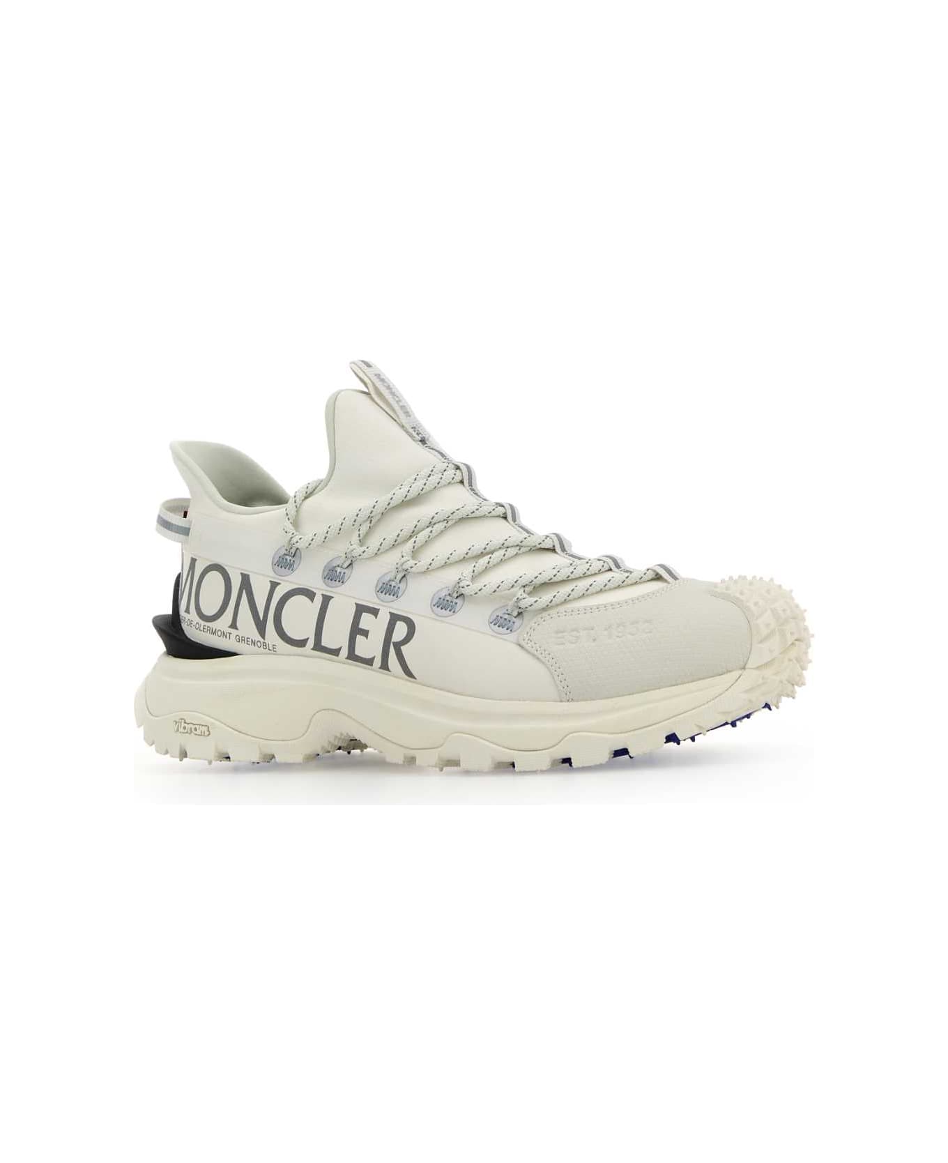Moncler White Canvas Trailgrip Lite 2 Sneakers - 001