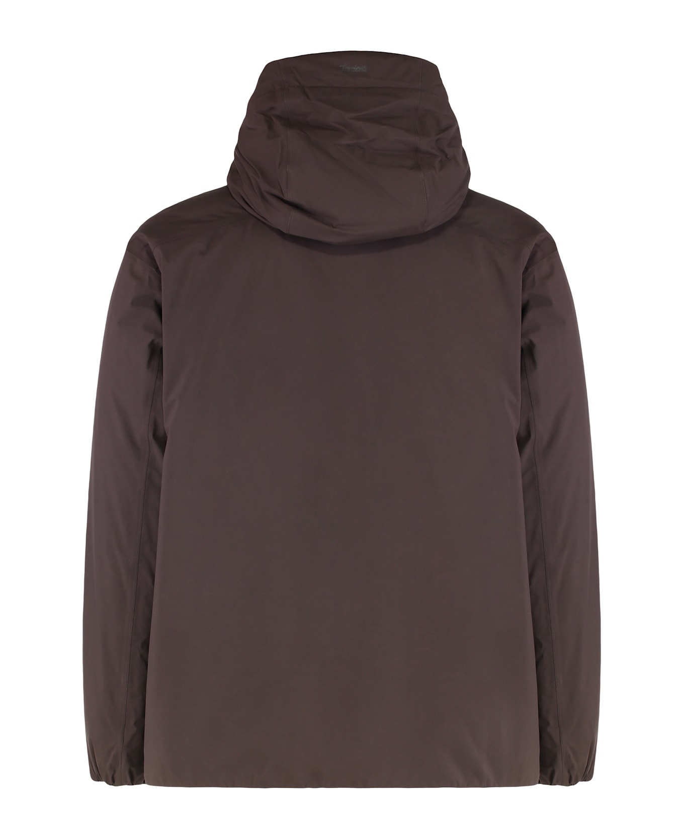 Herno Laminar Jacket With Hood - brown