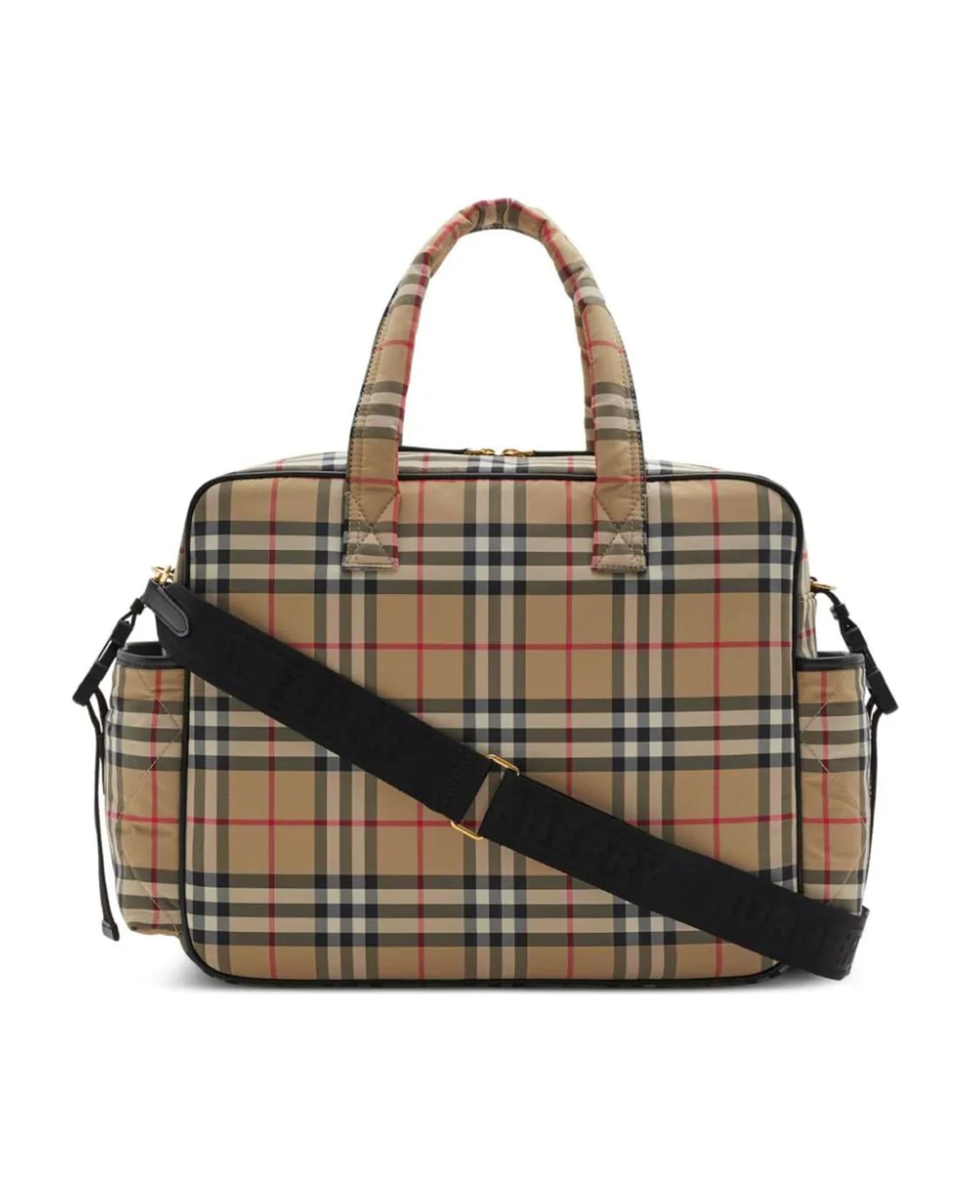 Burberry Check Polyamide Changing Bag - Archive beige chk