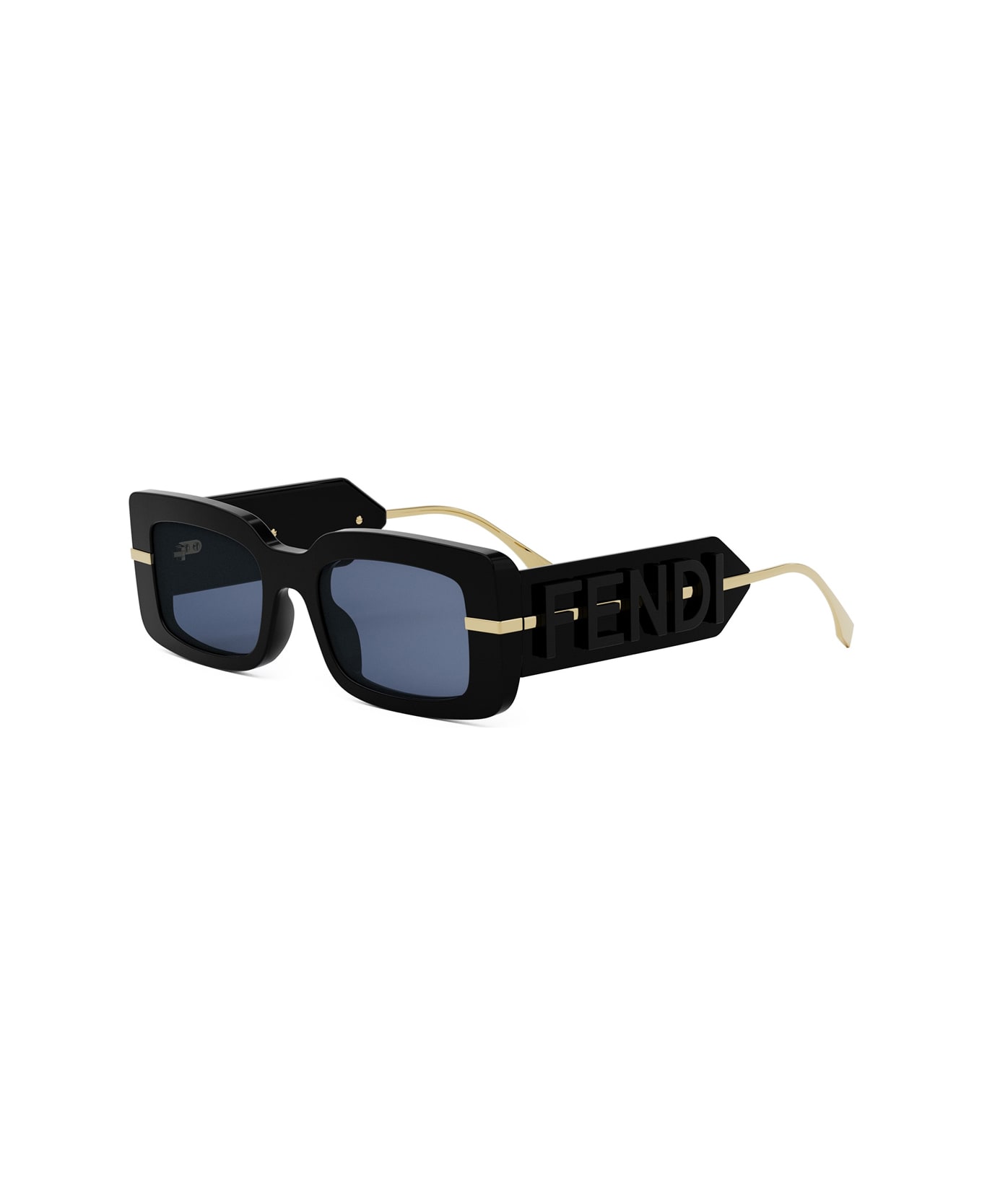 Fendi Eyewear Fendi Fe40133i Fendi Fendigraphy 01v Nero Sunglasses - Nero