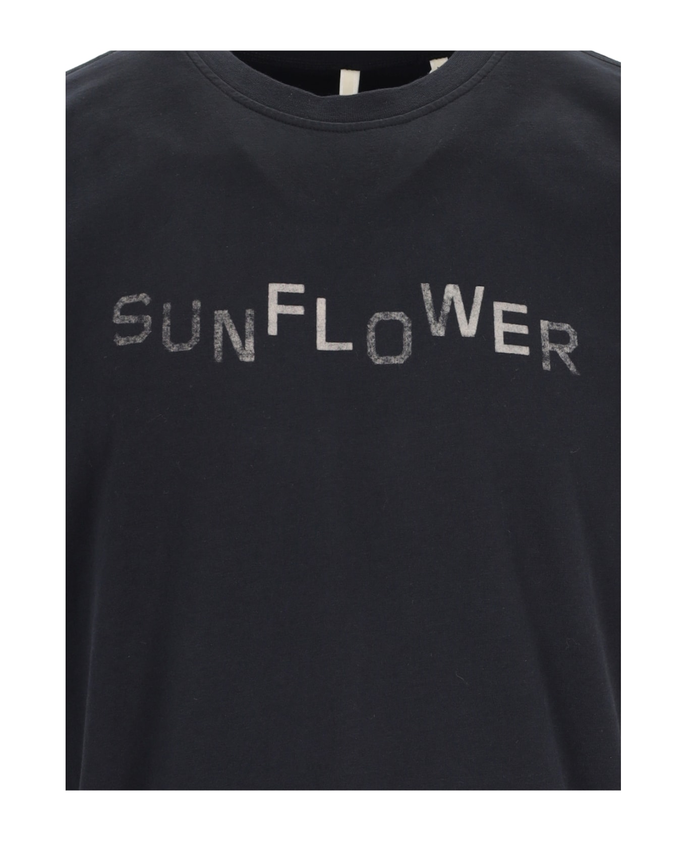 Sunflower Logo T-shirt - Black   シャツ