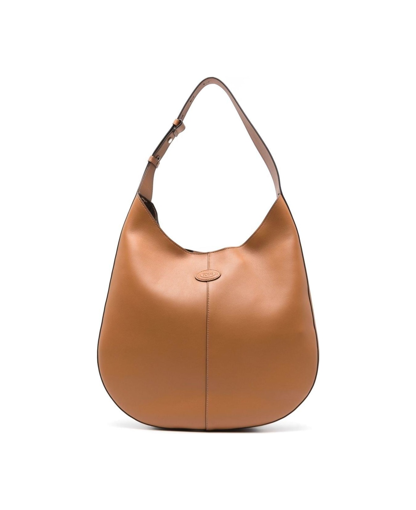 Tod
s Di Bag Hobo Logo Detailed Medium Shoulder Bag - Leather Brown