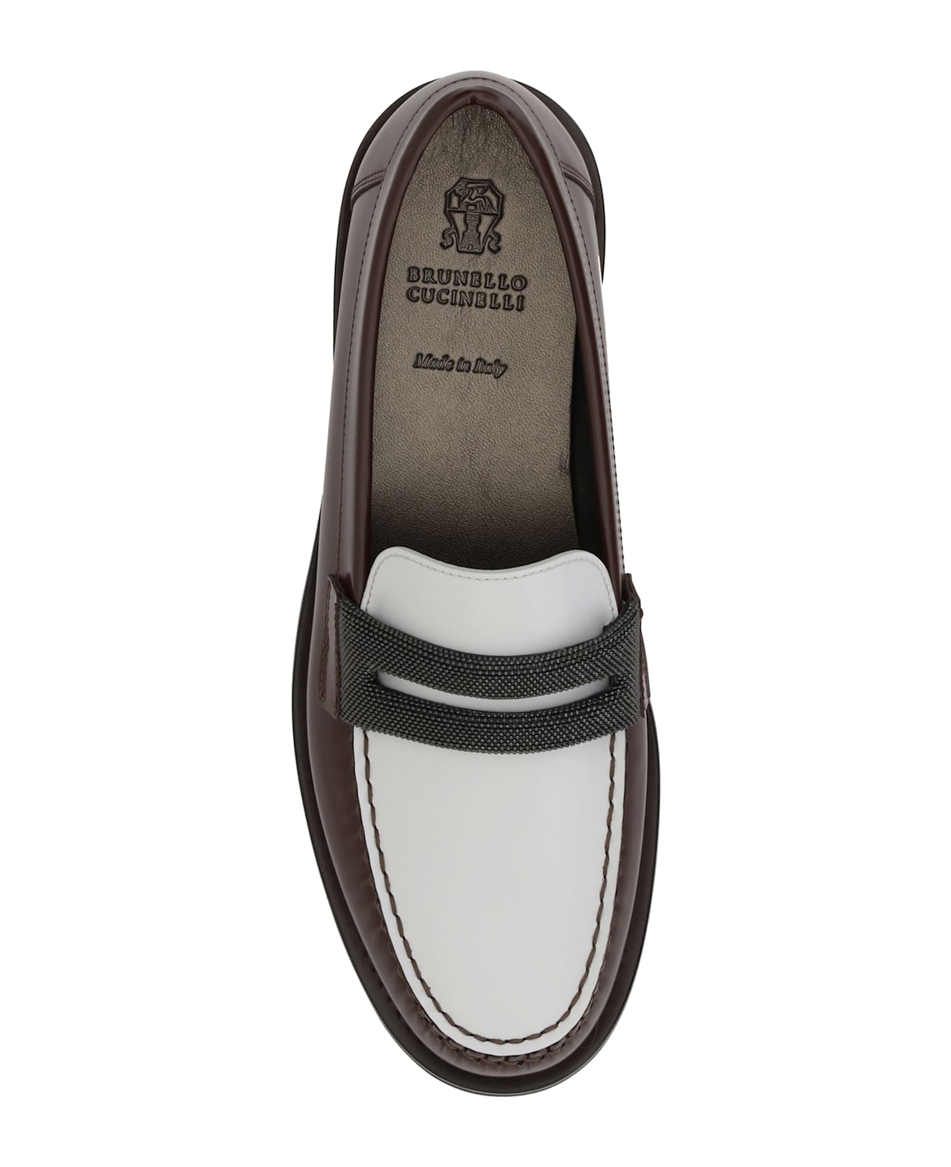 Brunello Cucinelli Bicolored Loafers - Brown
