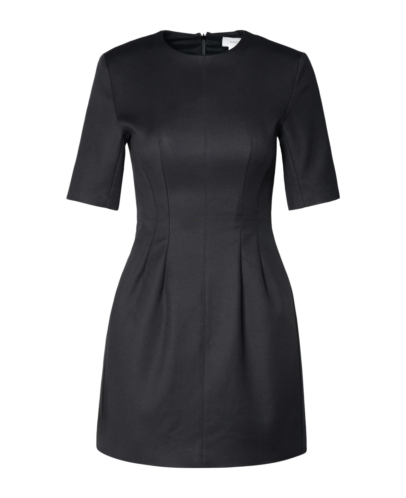 SportMax 'colomba' Black Cotton Blend Dress - Black